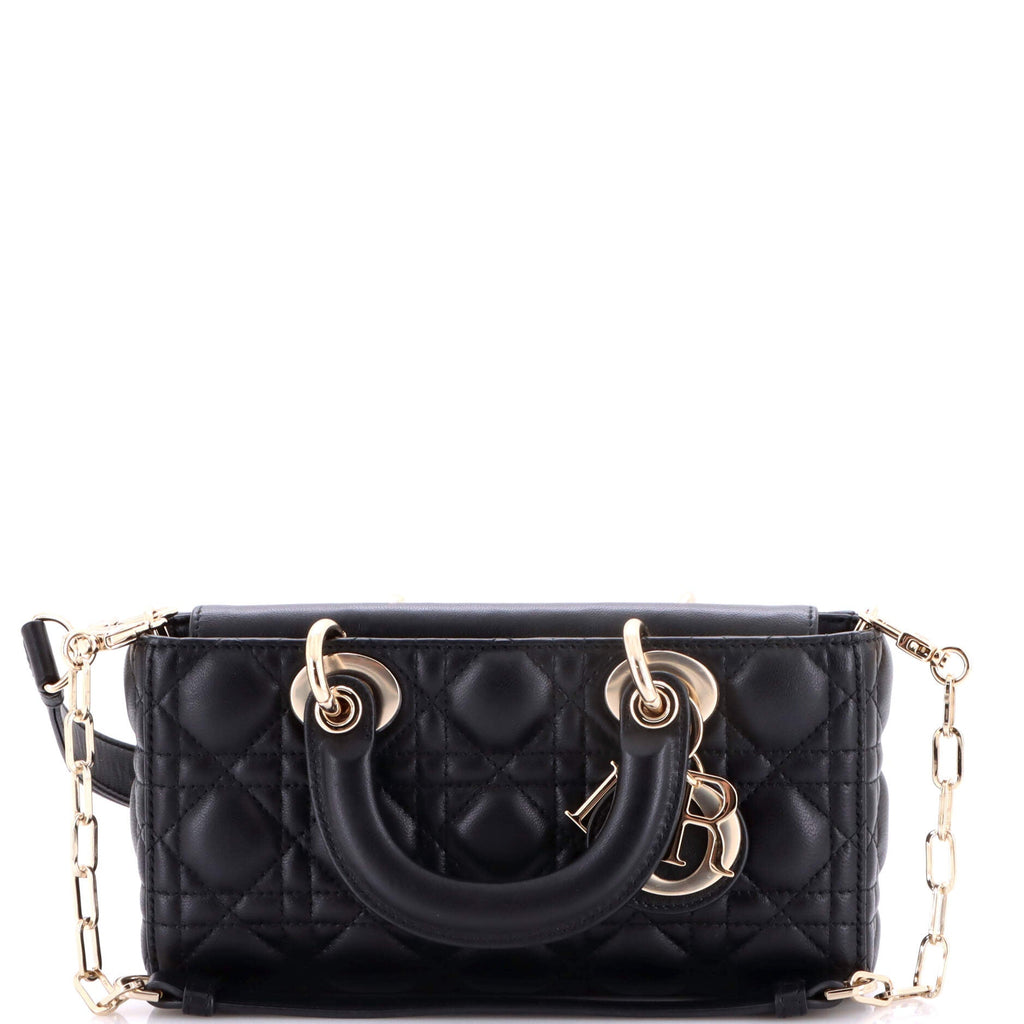Lady D-Joy Bag Cannage Quilt Lambskin Small