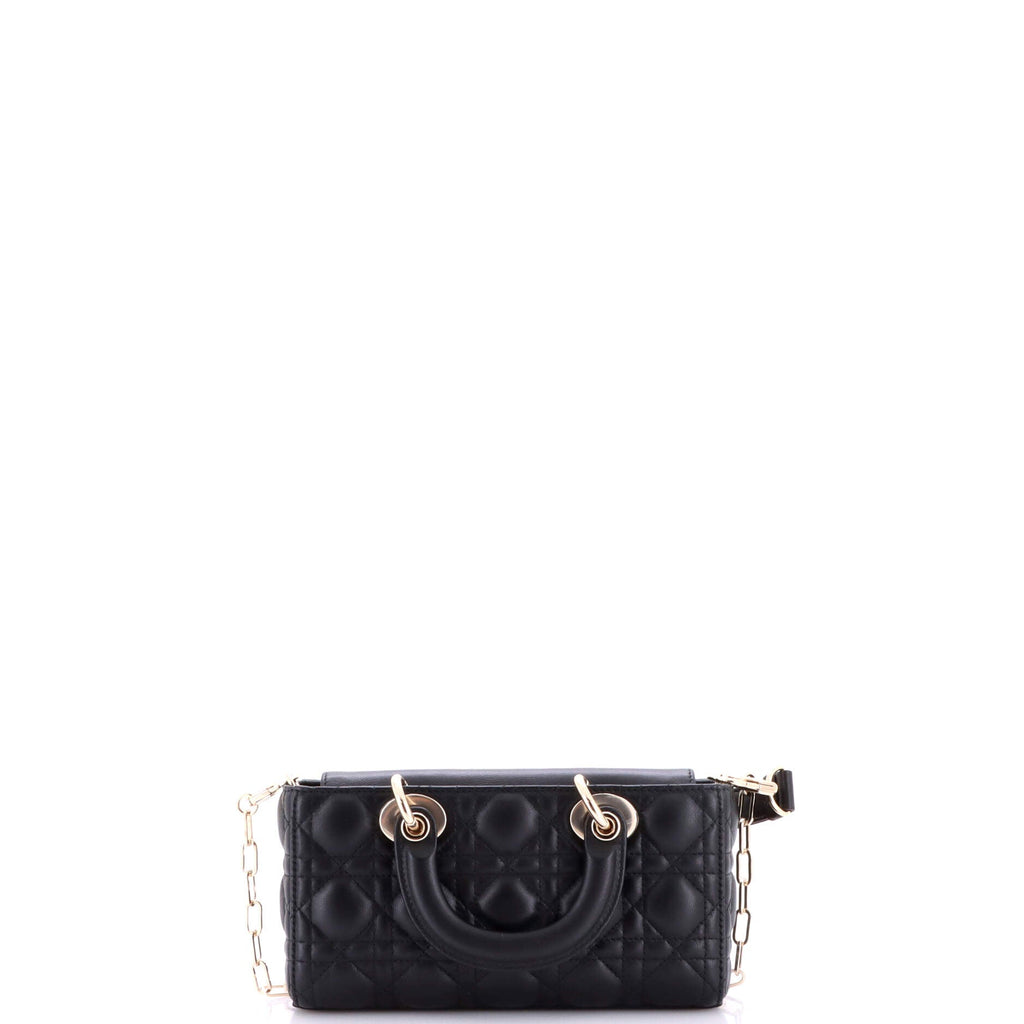 Lady D-Joy Bag Cannage Quilt Lambskin Small