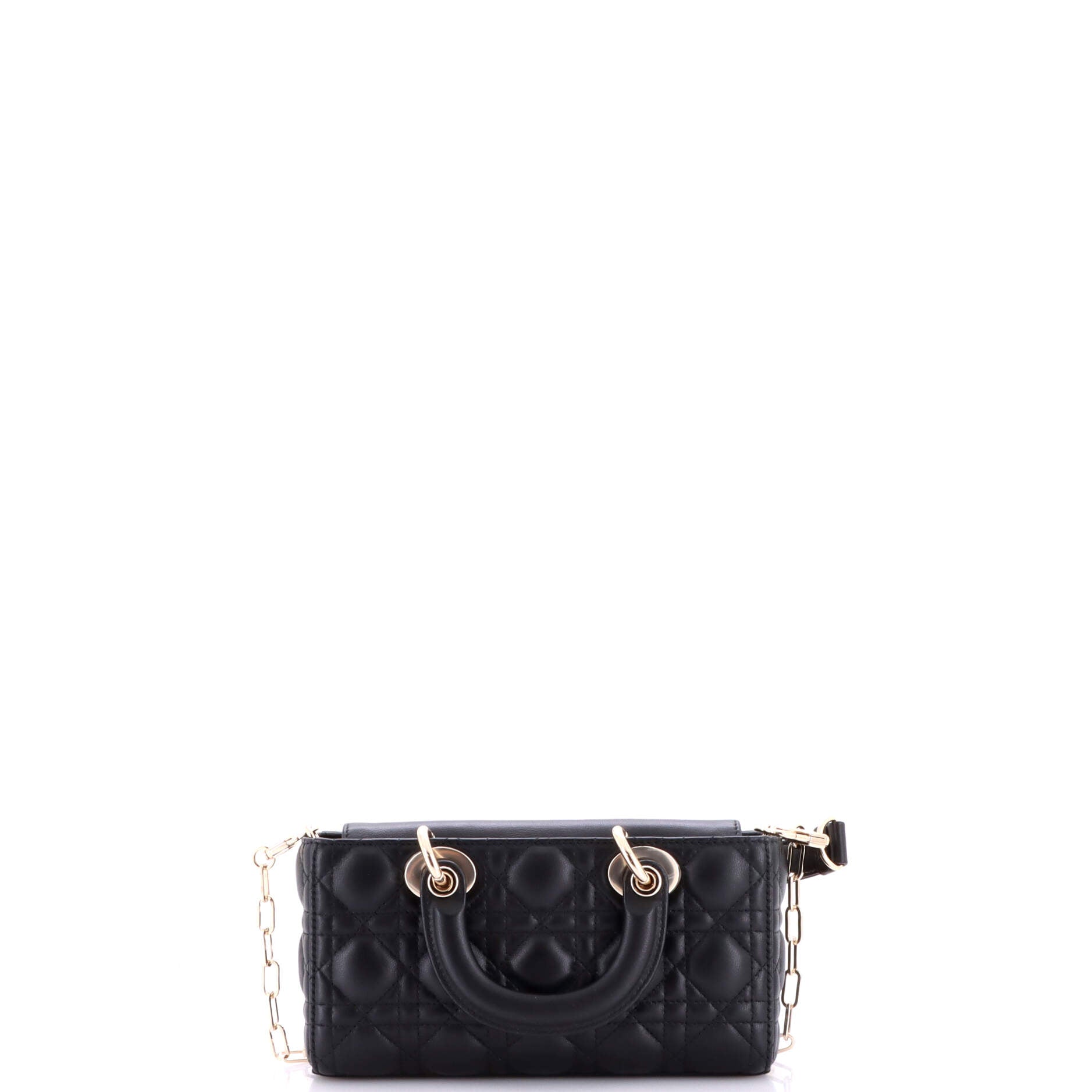 Lady D-Joy Bag Cannage Quilt Lambskin Small