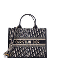 Book Tote with Strap Oblique Canvas Medium