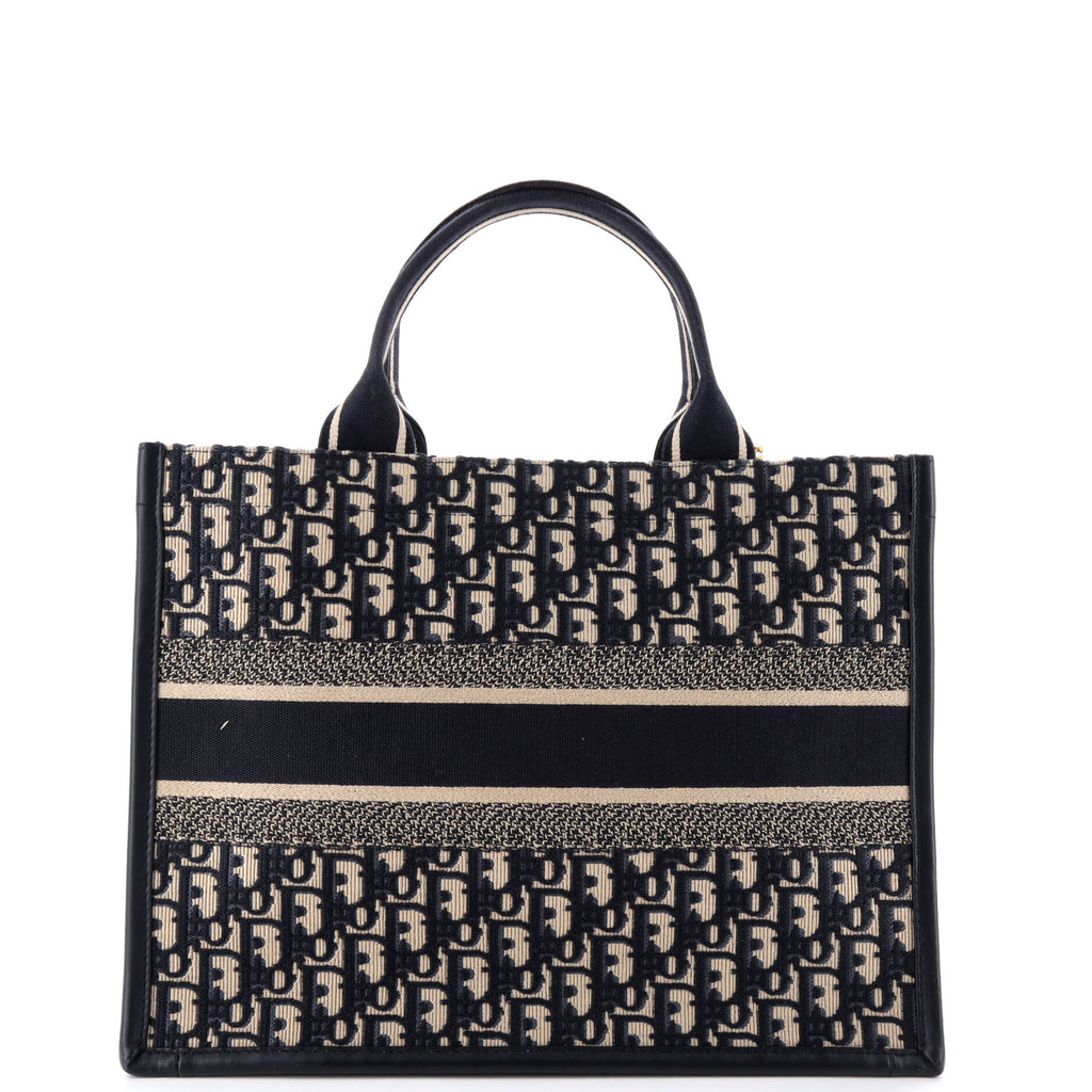 Book Tote with Strap Oblique Canvas Medium