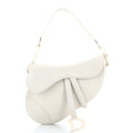 Saddle Handbag Oblique Embossed Calfskin Medium