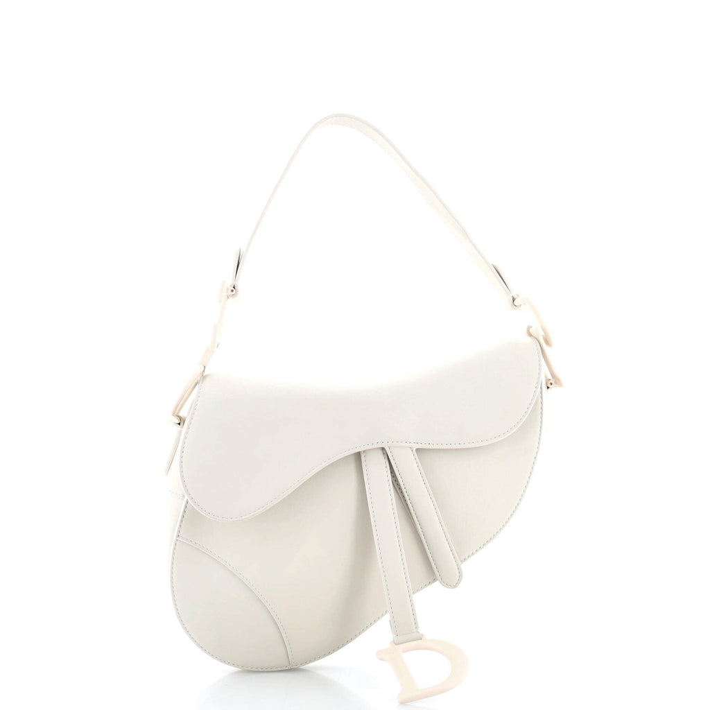 Saddle Handbag Oblique Embossed Calfskin Medium