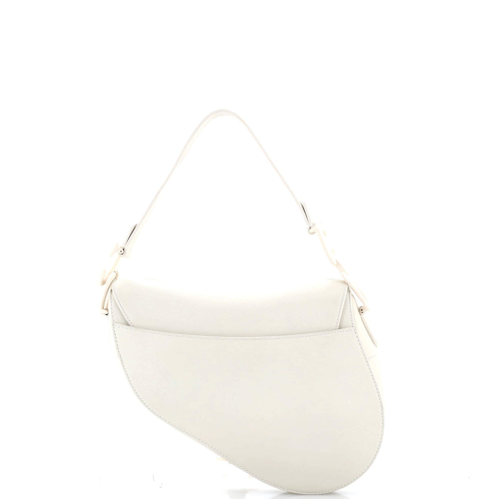 Saddle Handbag Oblique Embossed Calfskin Medium