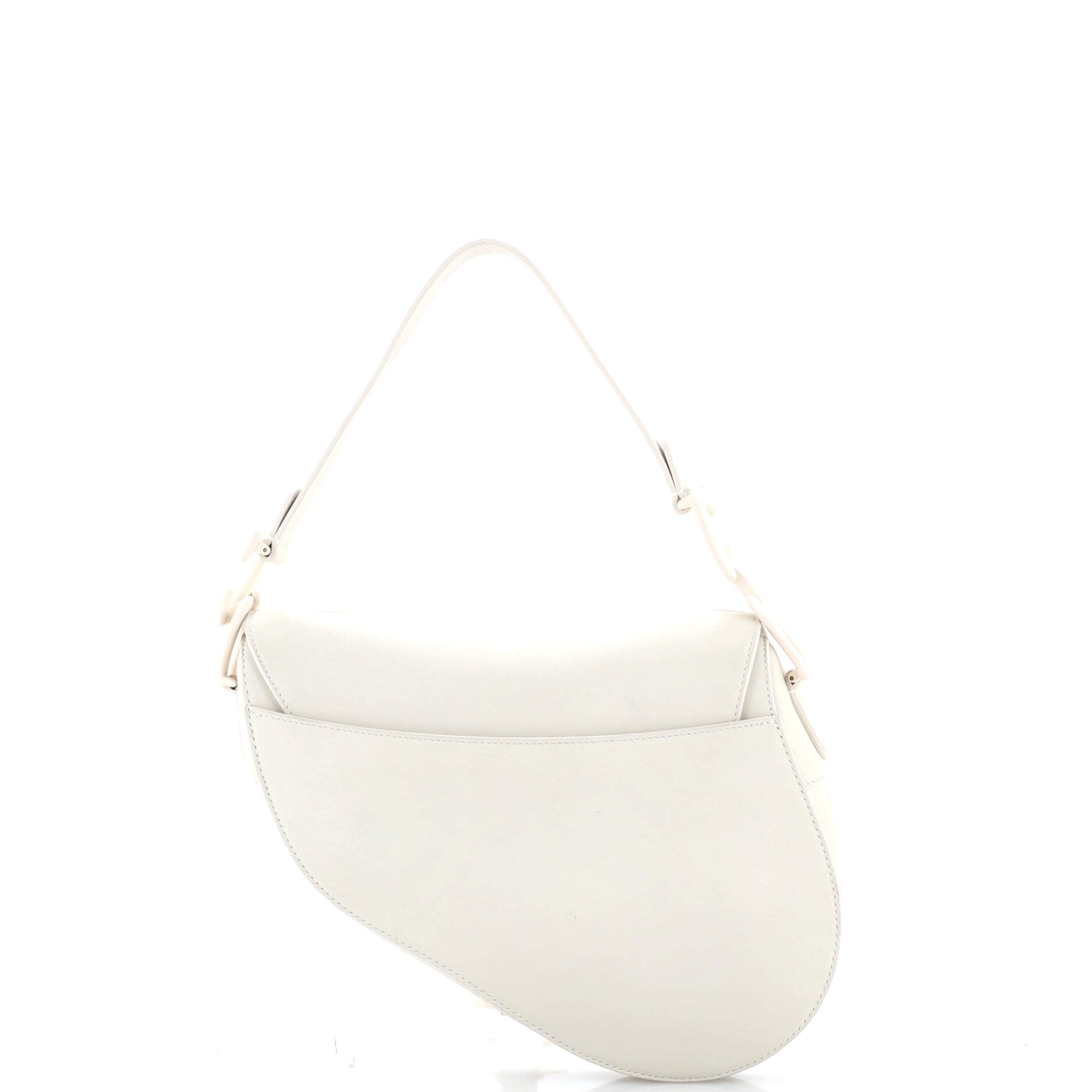 Saddle Handbag Oblique Embossed Calfskin Medium