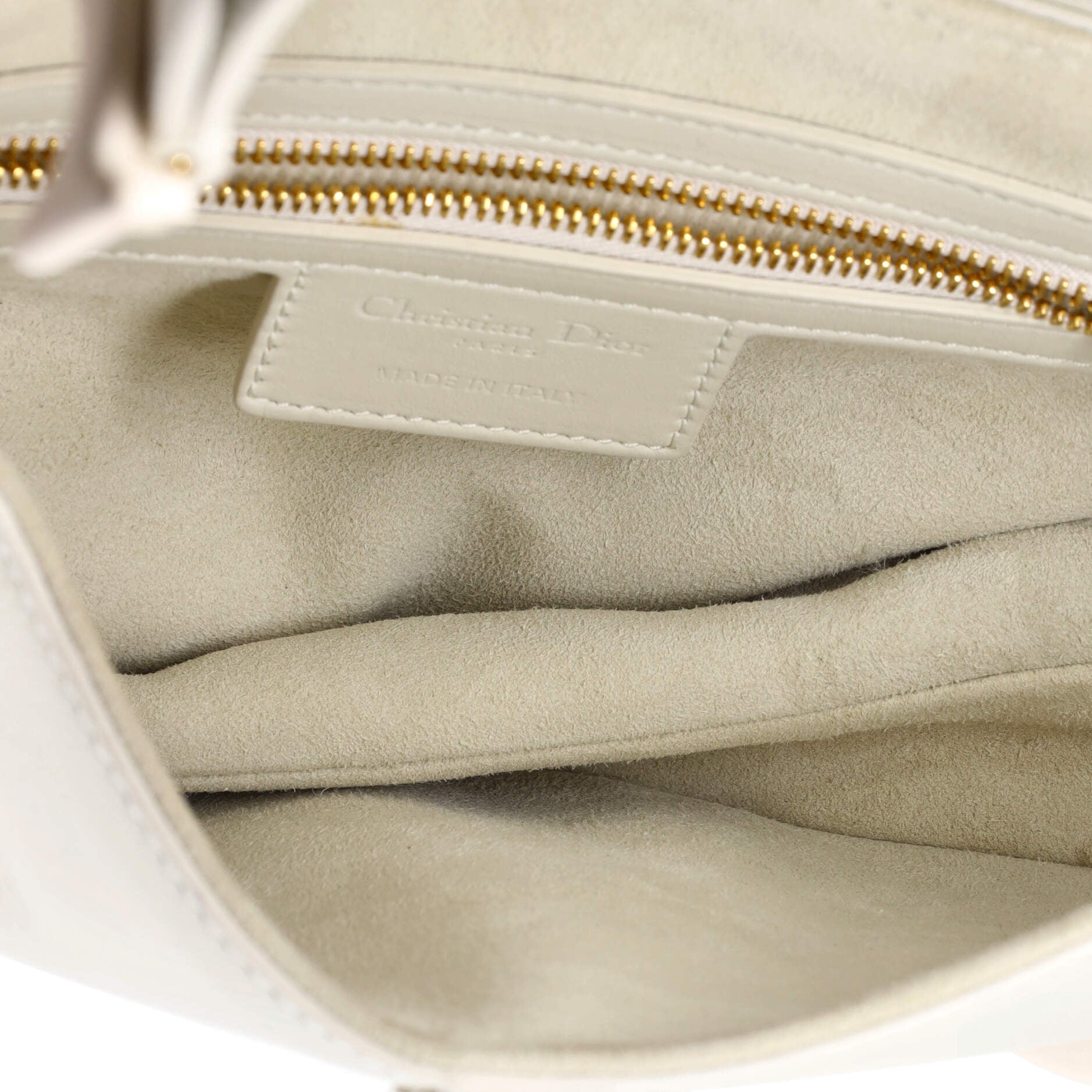 Saddle Handbag Oblique Embossed Calfskin Medium