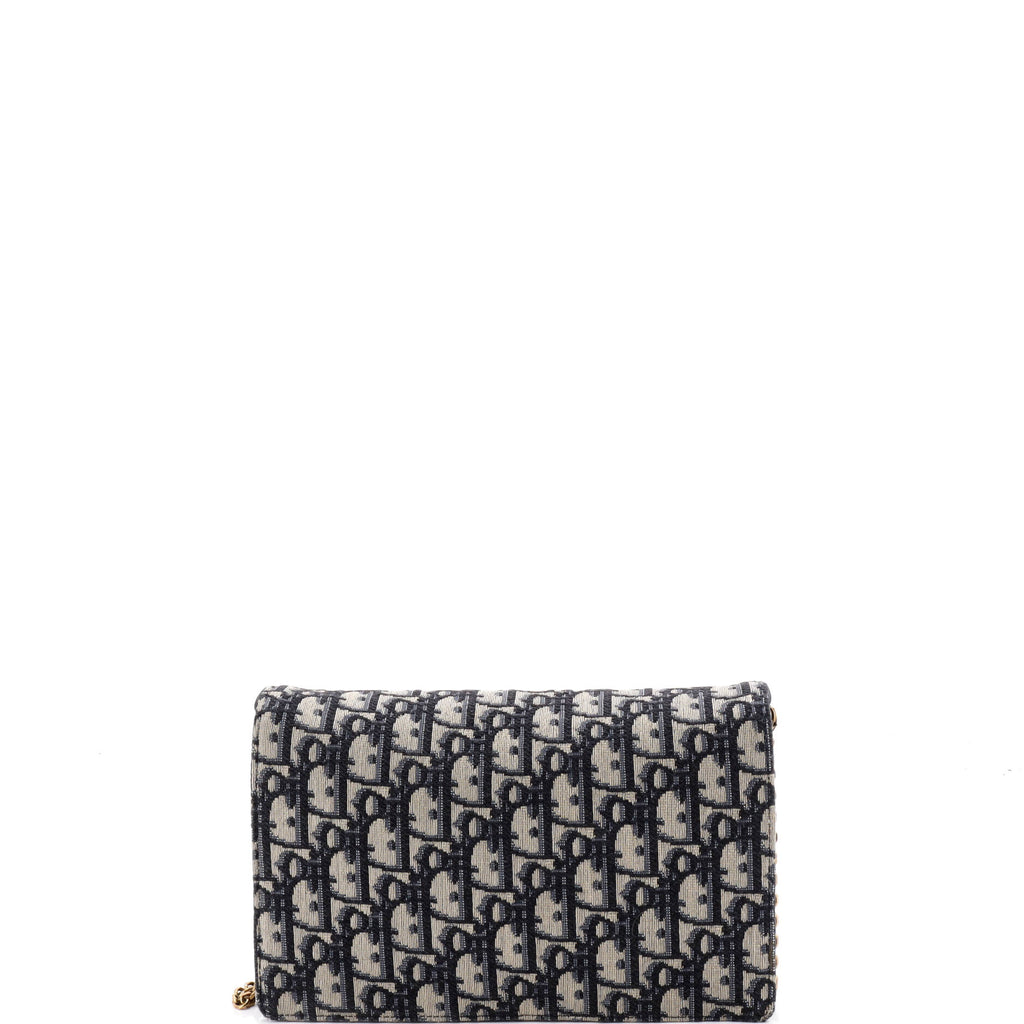 Saddle Pouch Wallet on Chain Oblique Canvas