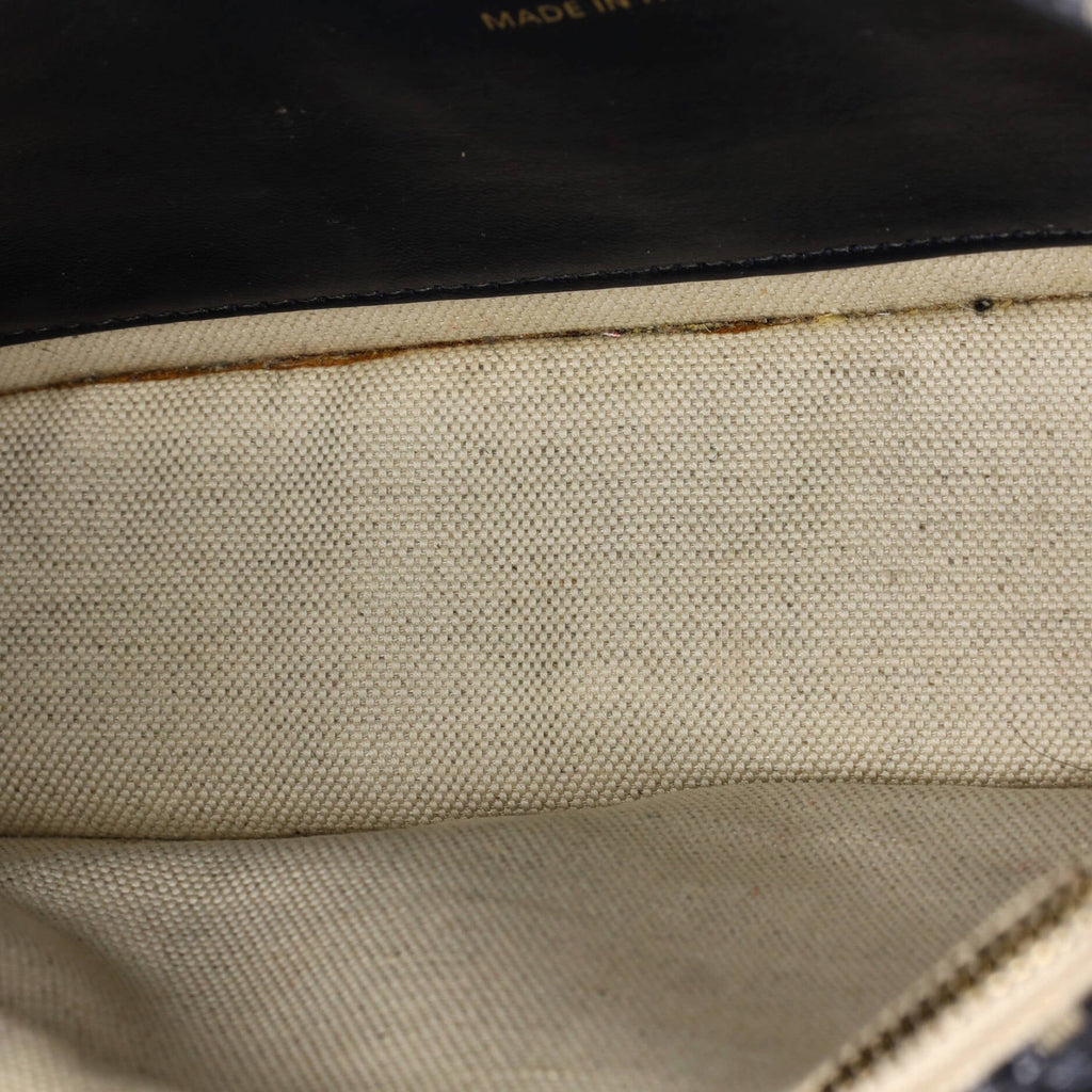 Saddle Pouch Wallet on Chain Oblique Canvas