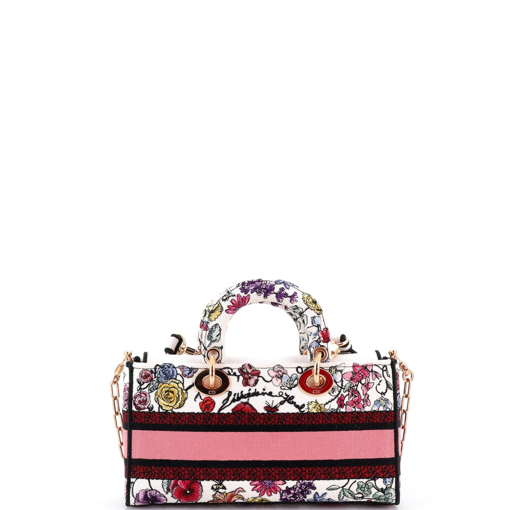 Lady D-Joy Bag Embroidered Canvas Medium