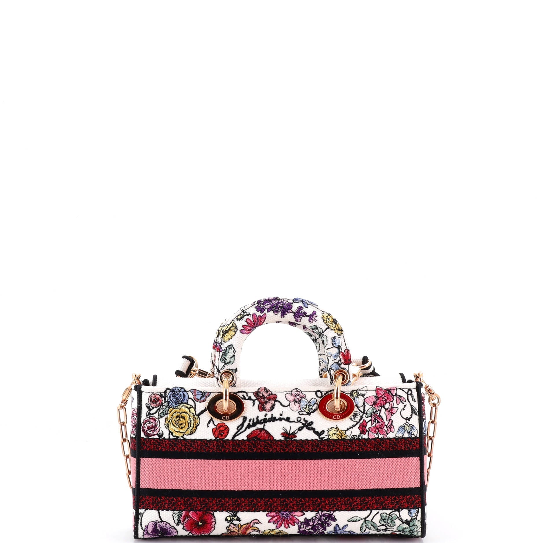 Lady D-Joy Bag Embroidered Canvas Medium