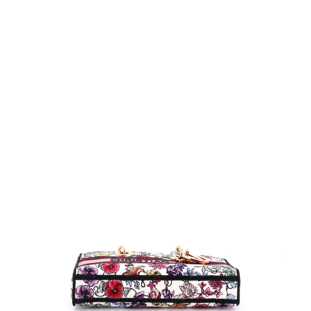Lady D-Joy Bag Embroidered Canvas Medium