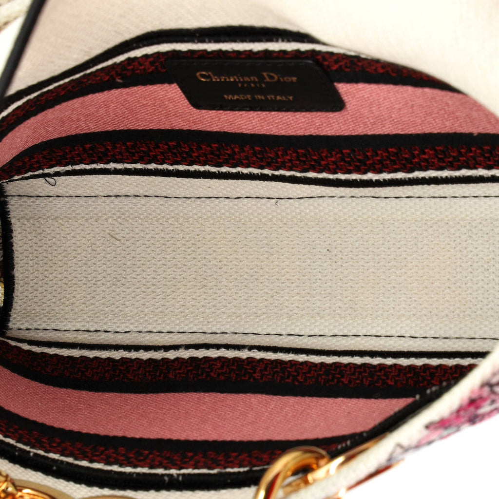 Lady D-Joy Bag Embroidered Canvas Medium