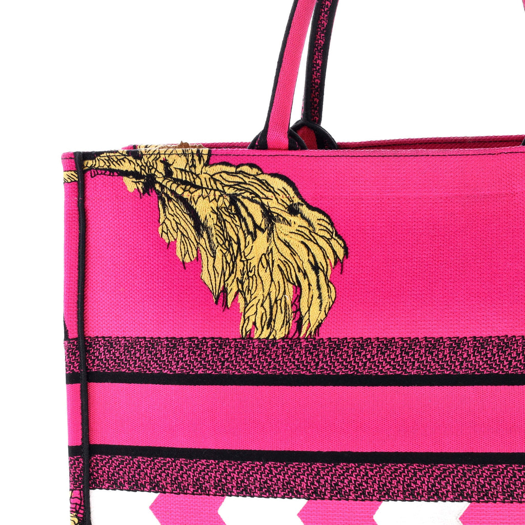 Book Tote Embroidered Canvas Large