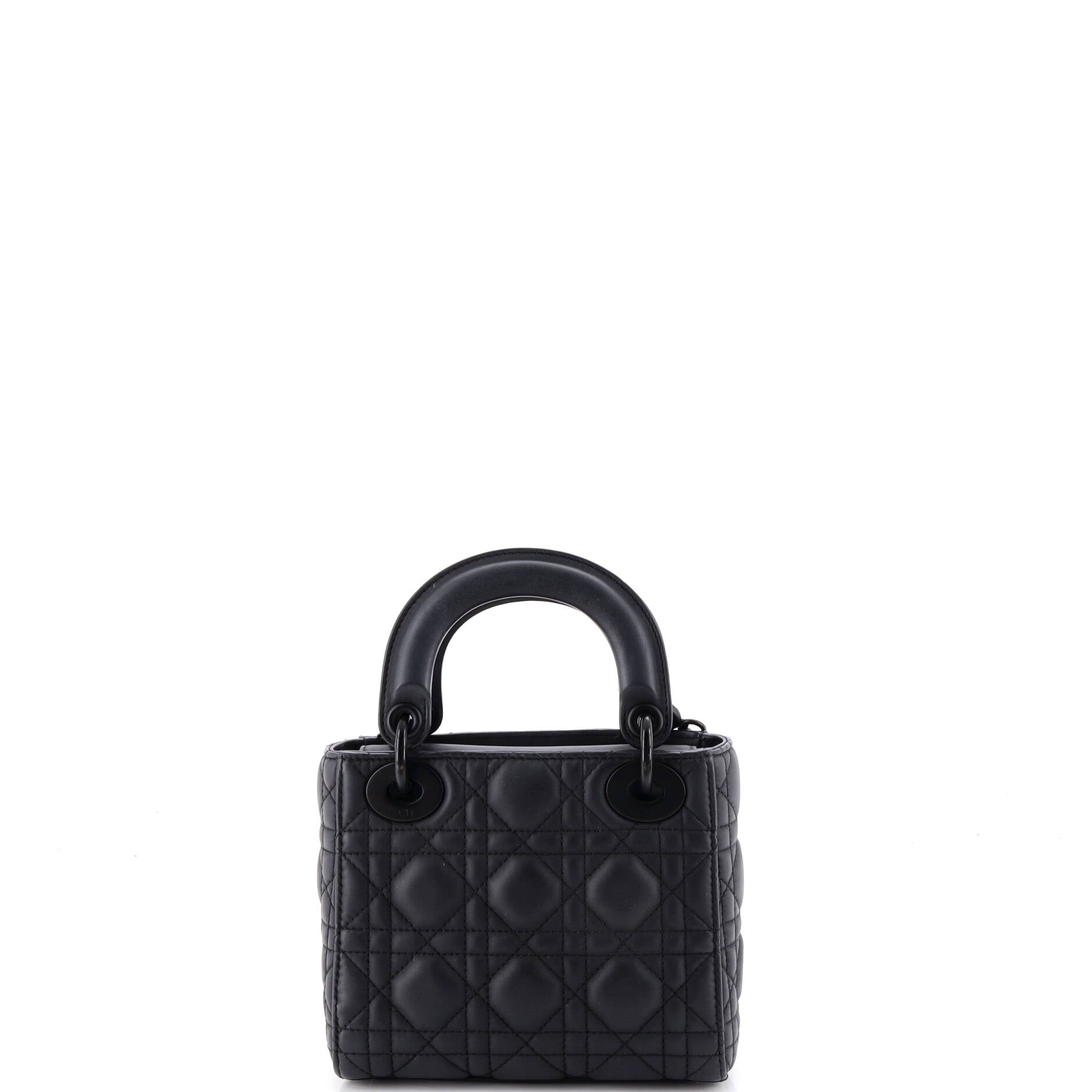 Ultra Matte Lady Dior Chain Bag Cannage Quilt Calfskin Mini