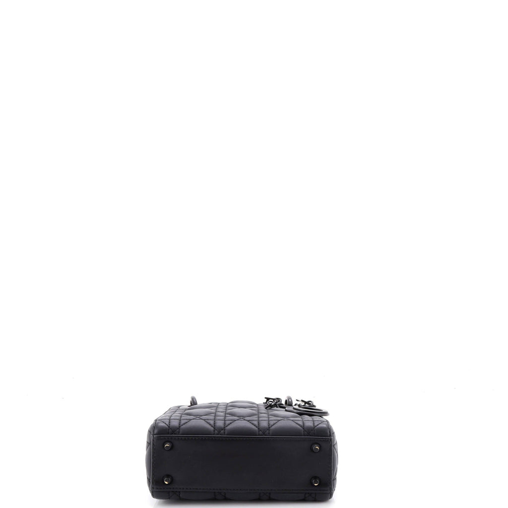 Ultra Matte Lady Dior Chain Bag Cannage Quilt Calfskin Mini