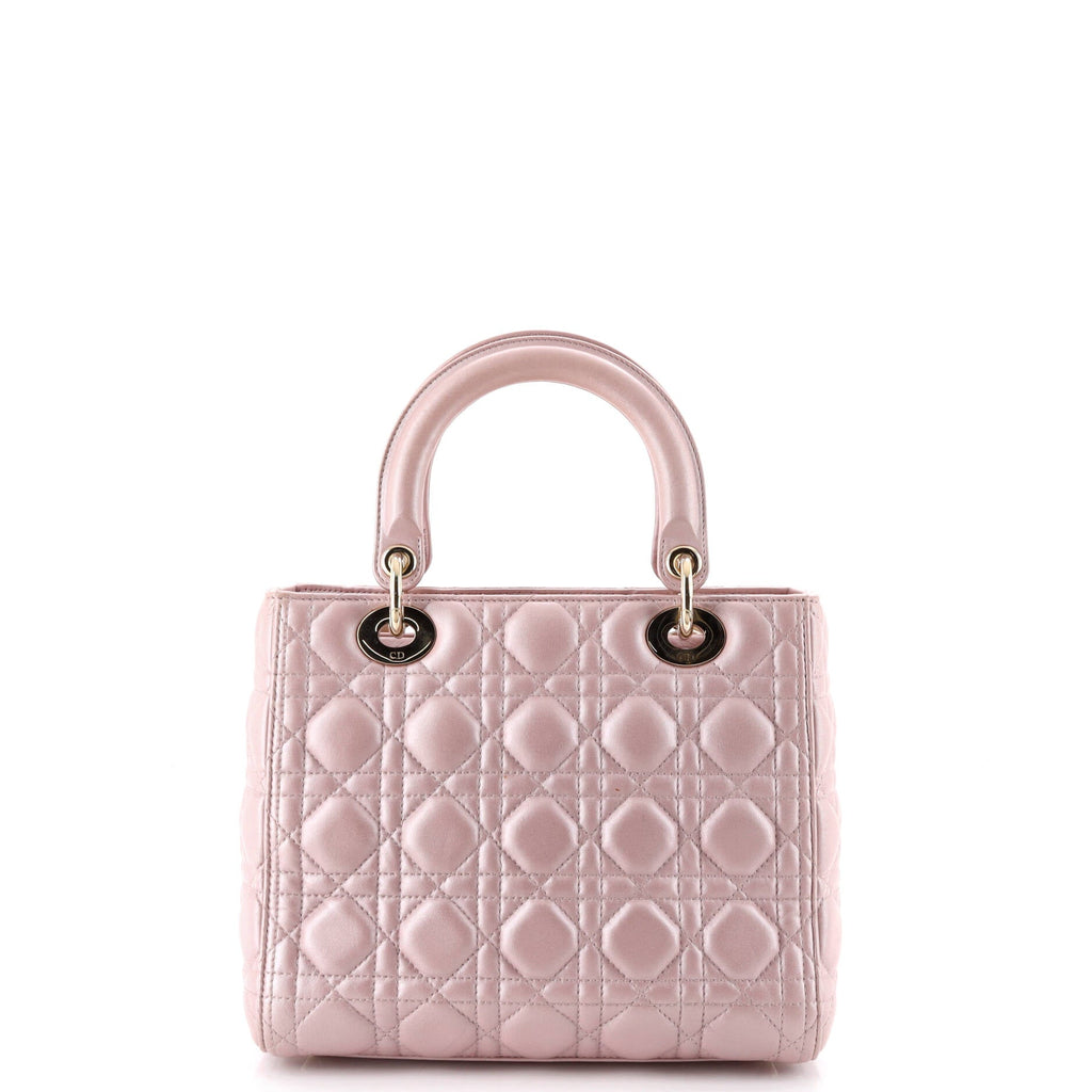 Lady Dior Bag Cannage Quilt Lambskin Medium