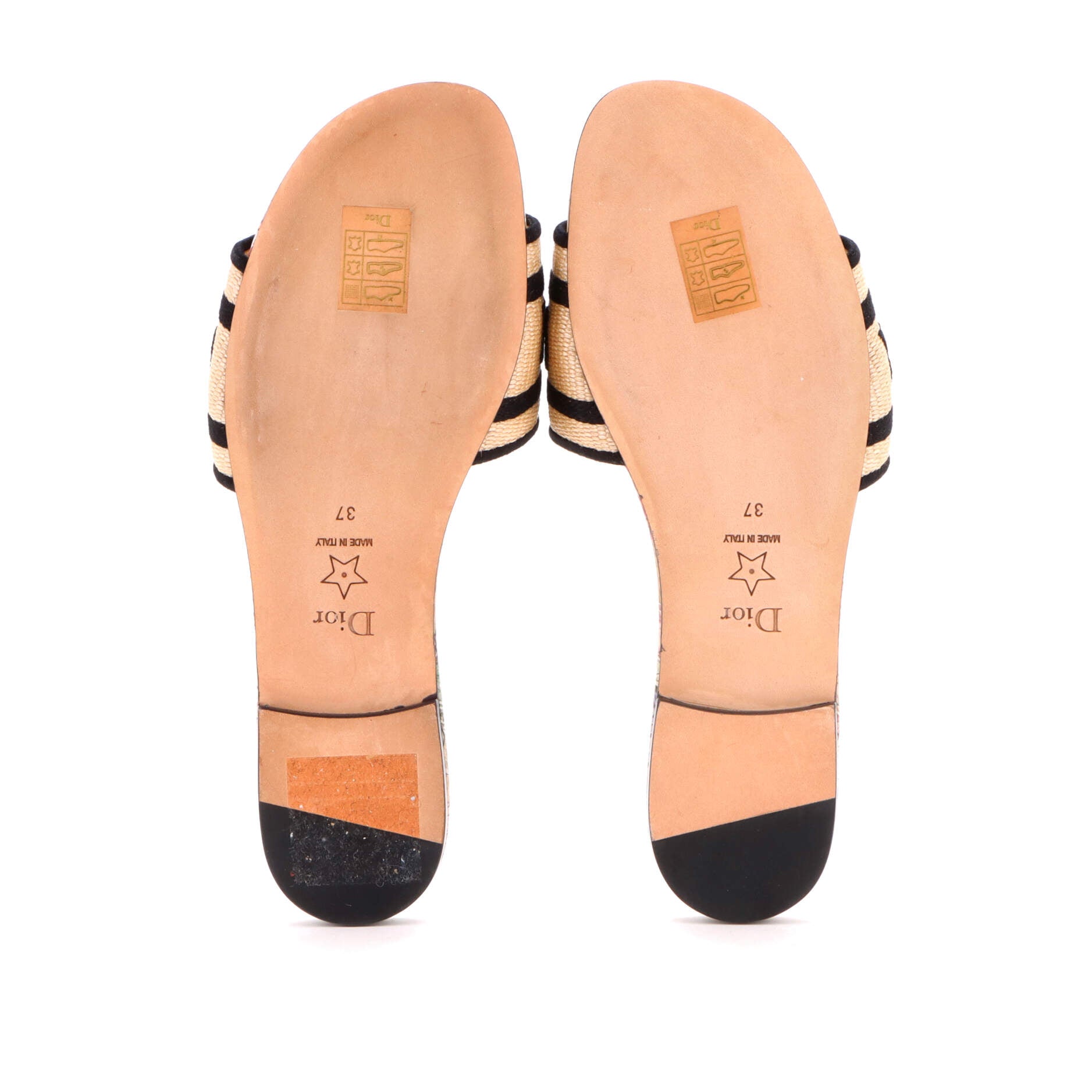 Women's Dway Flat Sandals Embroidered Straw