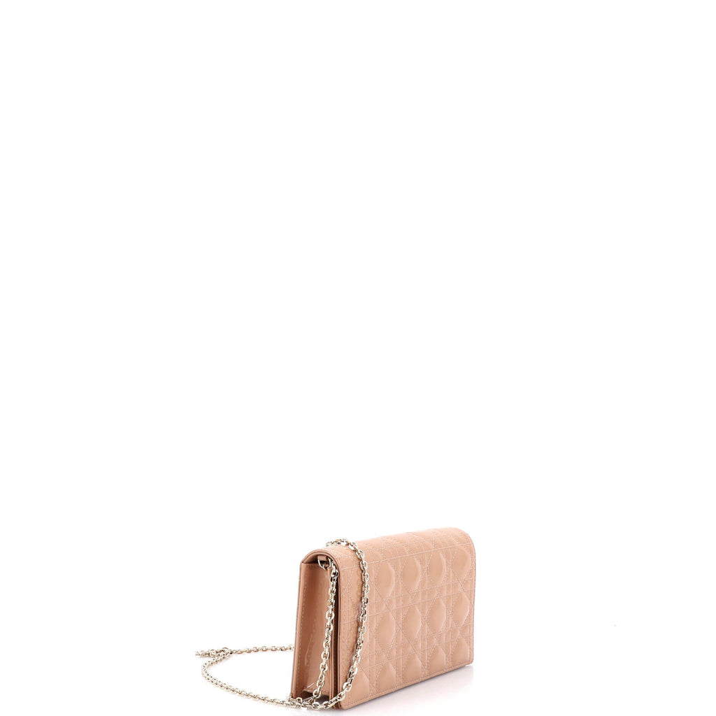 Lady Dior Clutch on Chain Cannage Quilt Patent