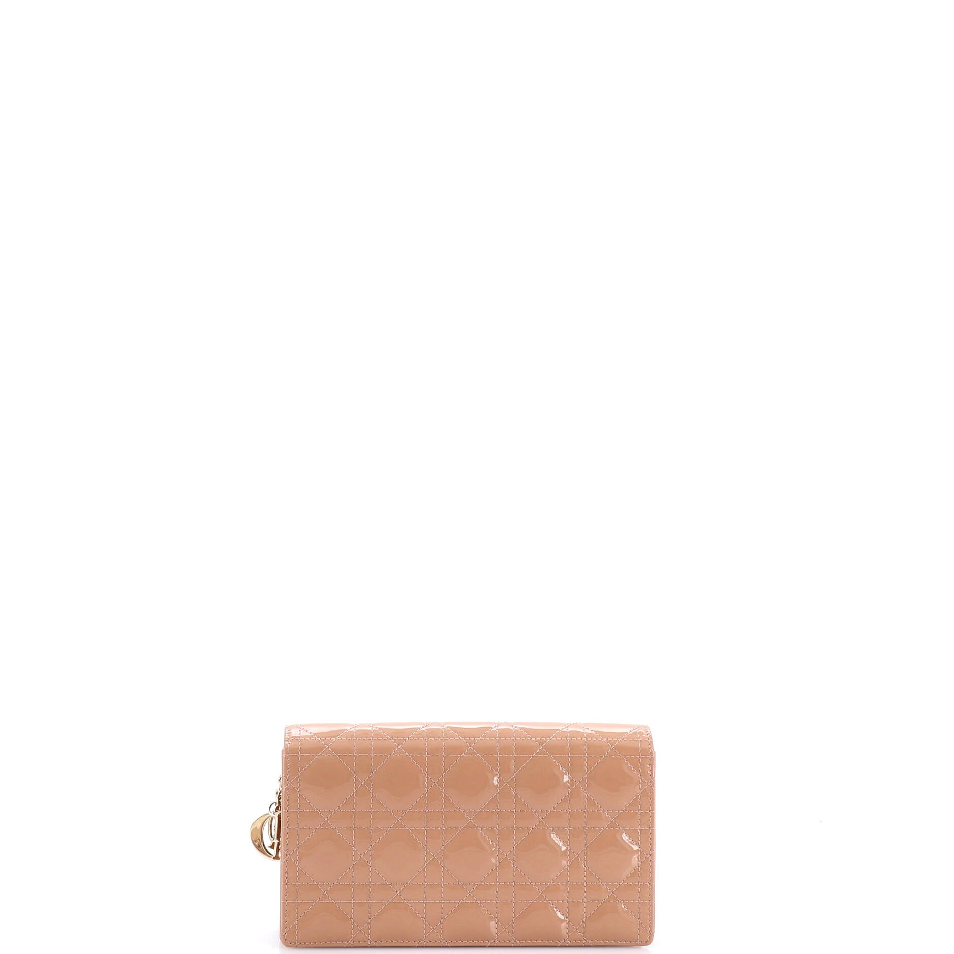 Lady Dior Clutch on Chain Cannage Quilt Patent