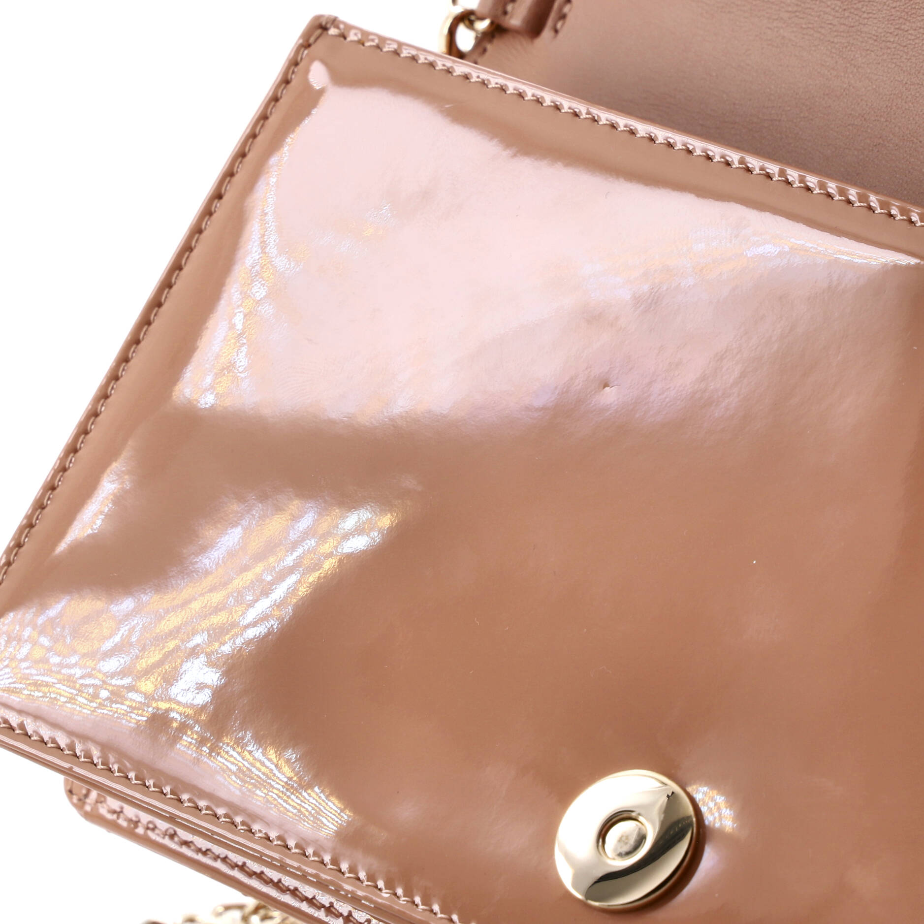 Lady Dior Clutch on Chain Cannage Quilt Patent