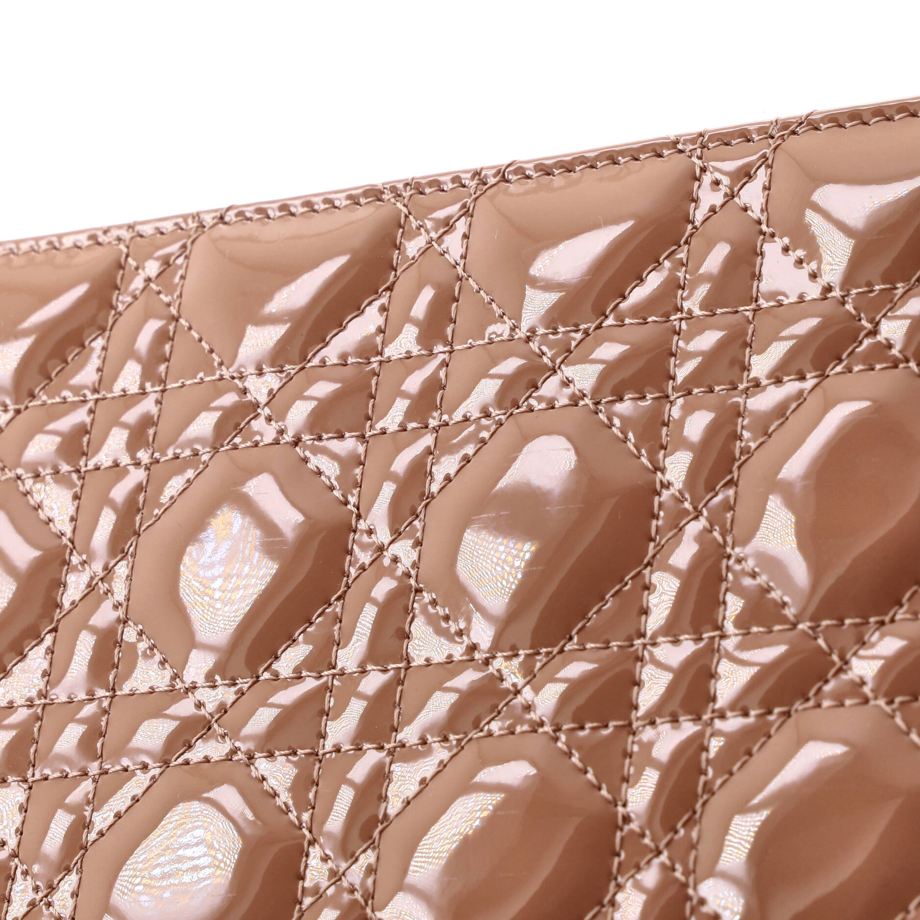 Lady Dior Clutch on Chain Cannage Quilt Patent