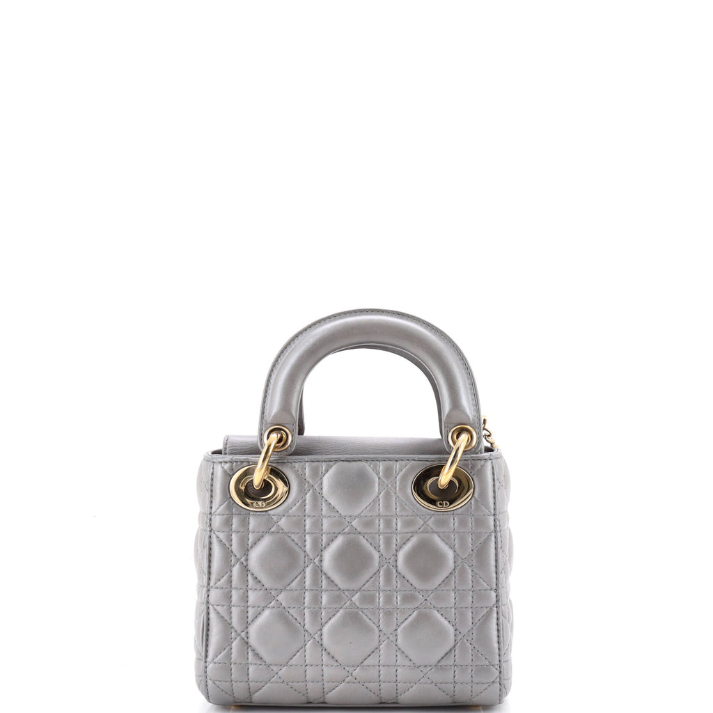 Lady Dior Chain Bag Cannage Quilt Lambskin Mini