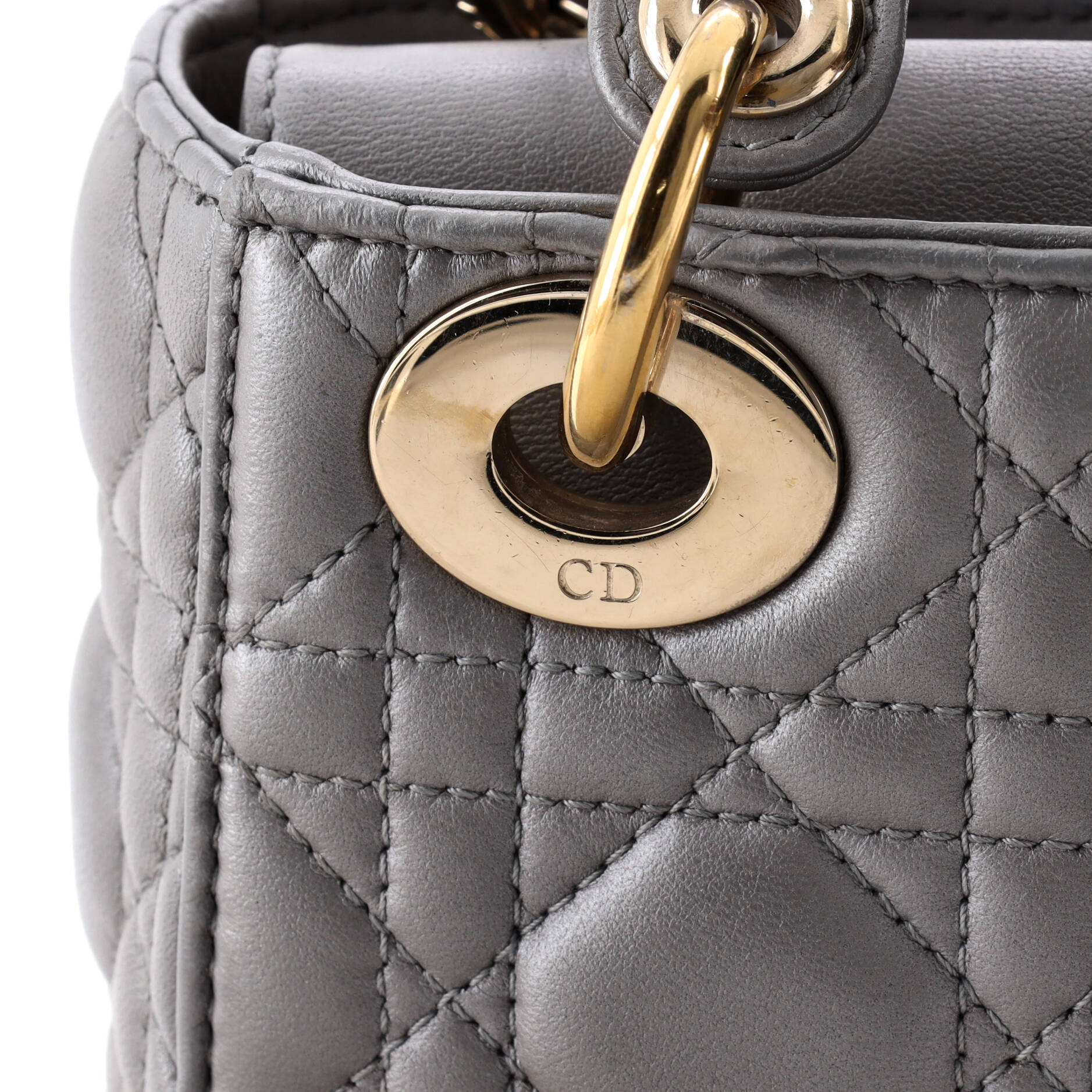 Lady Dior Chain Bag Cannage Quilt Lambskin Mini