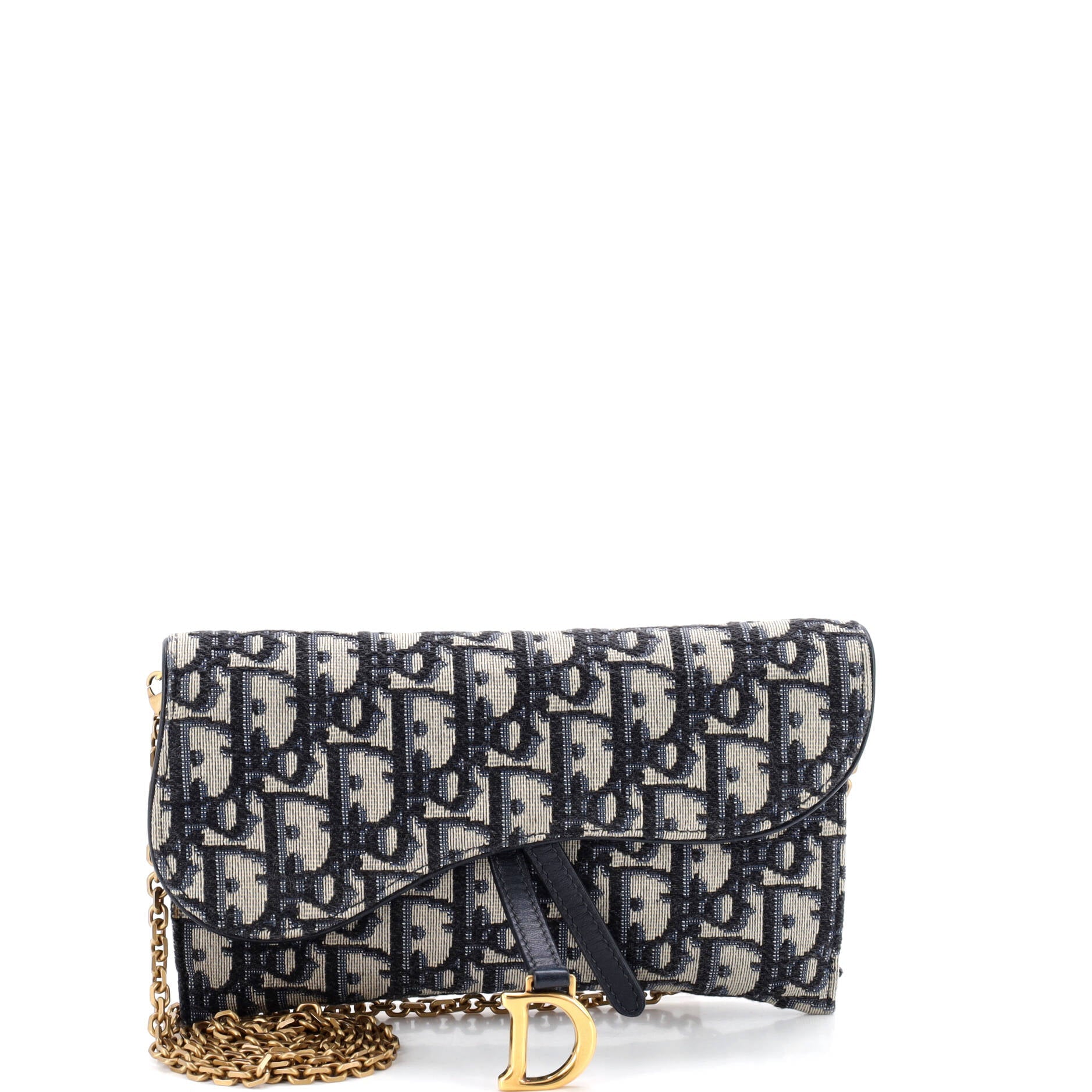 Saddle Chain Wallet Oblique Canvas