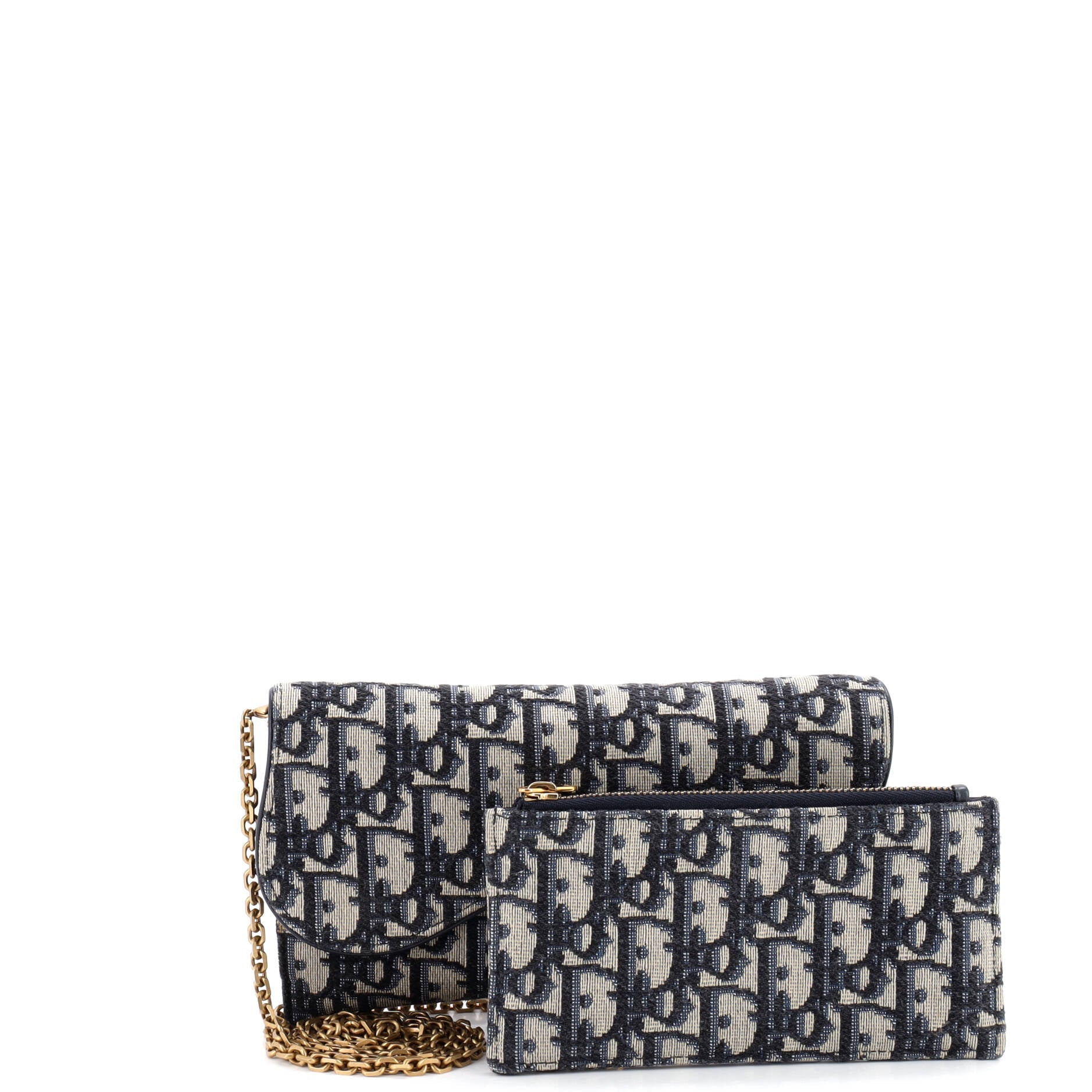 Saddle Chain Wallet Oblique Canvas