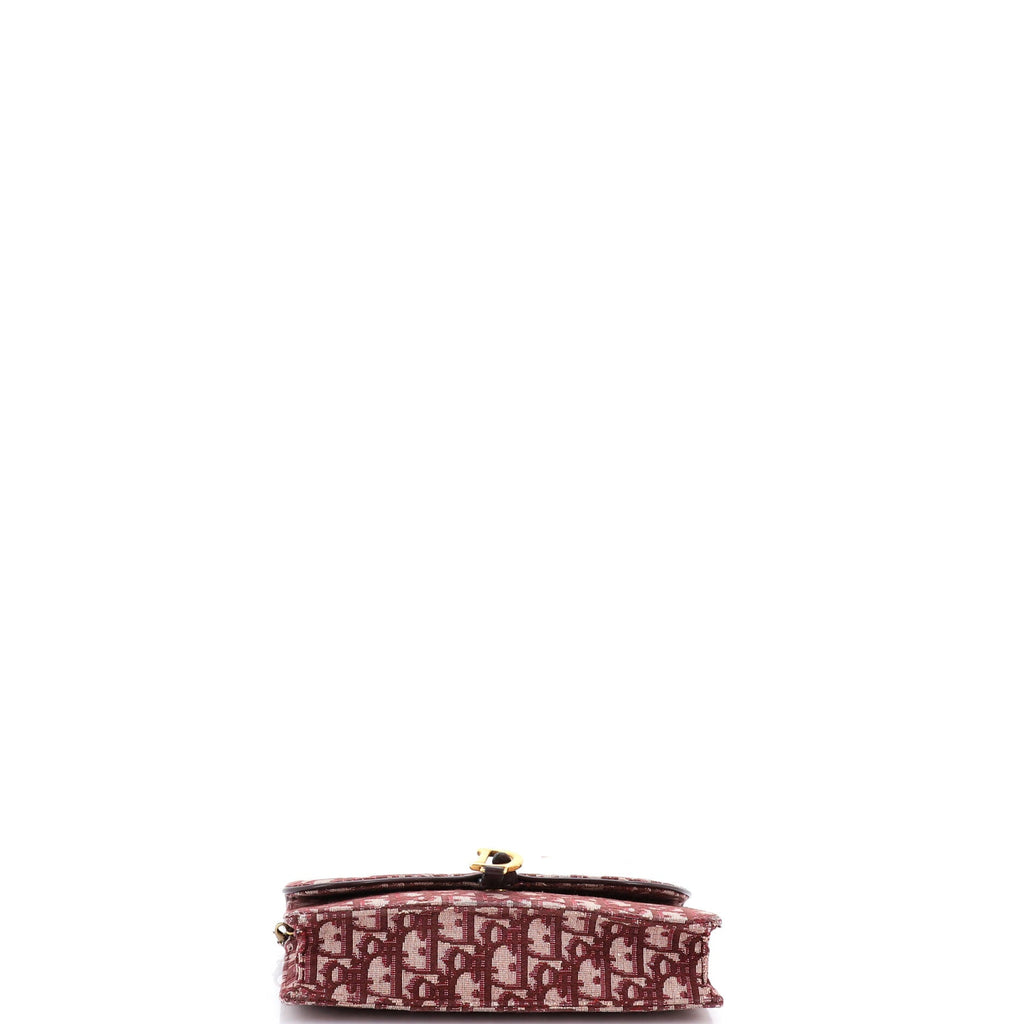 Saddle Chain Clutch Oblique Canvas