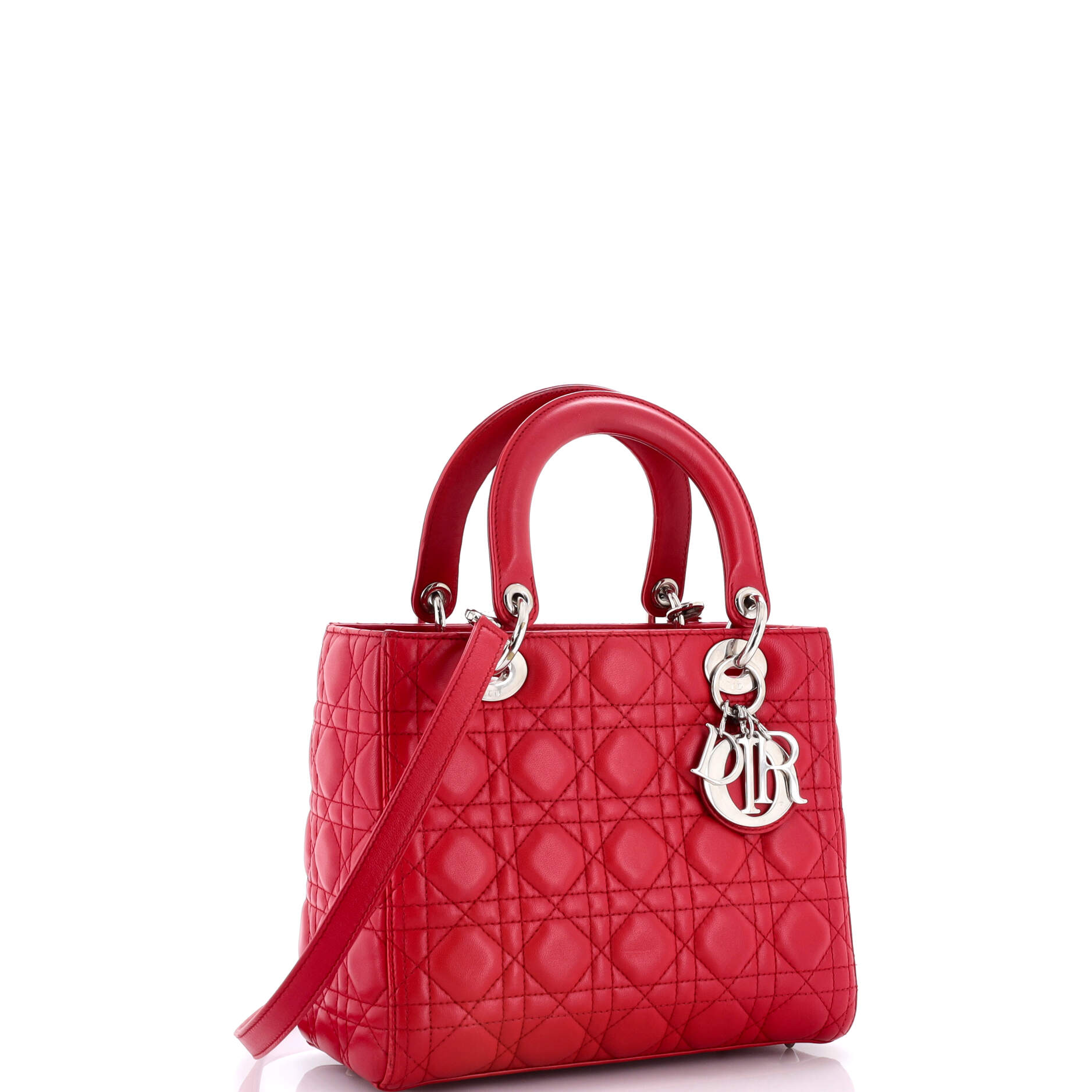 Lady Dior Bag Cannage Quilt Lambskin Medium