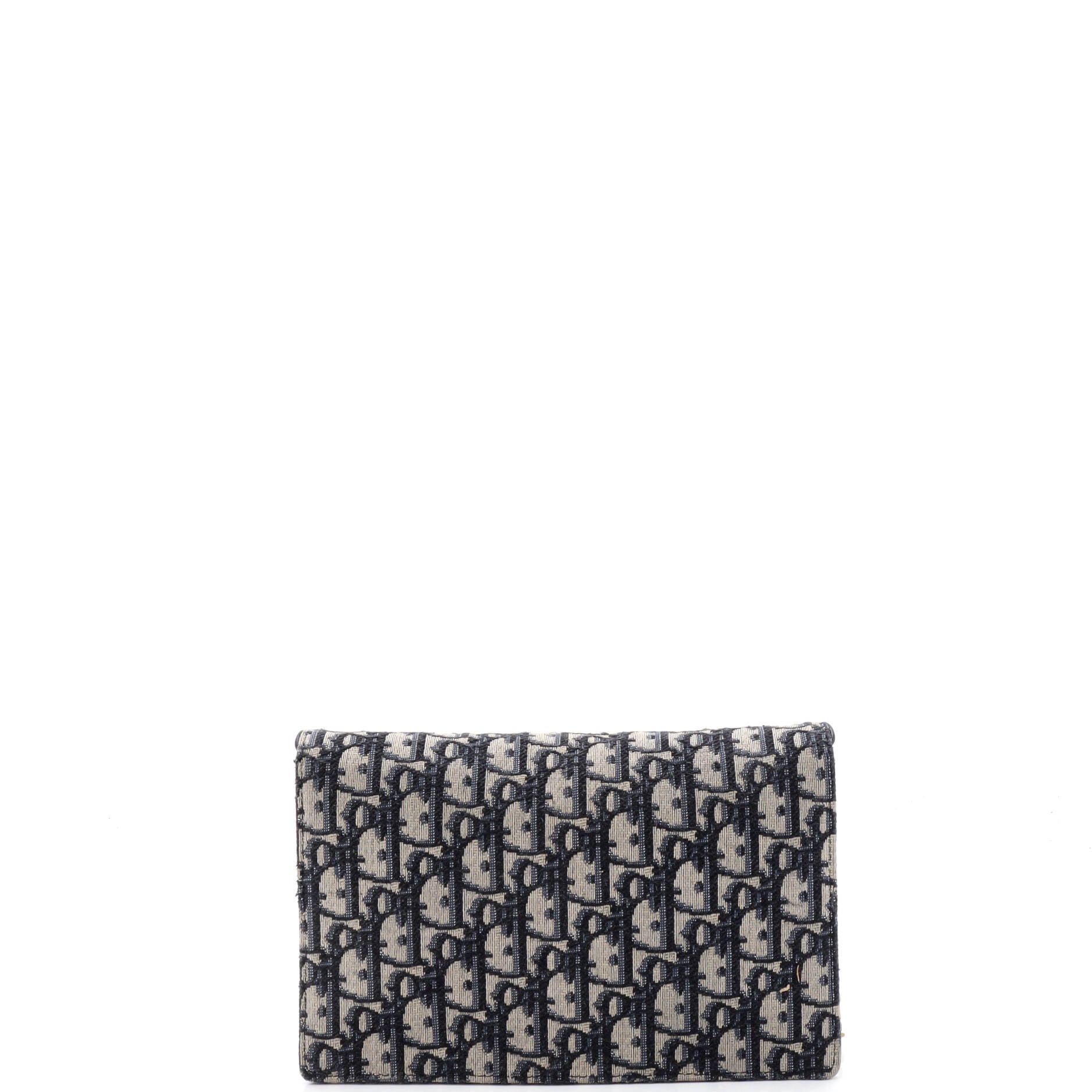 Saddle Chain Clutch Oblique Canvas