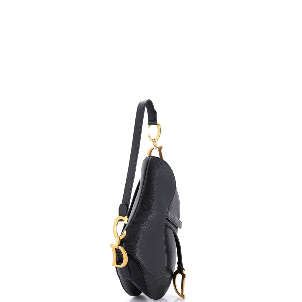 Saddle Handbag with Strap Leather Medium