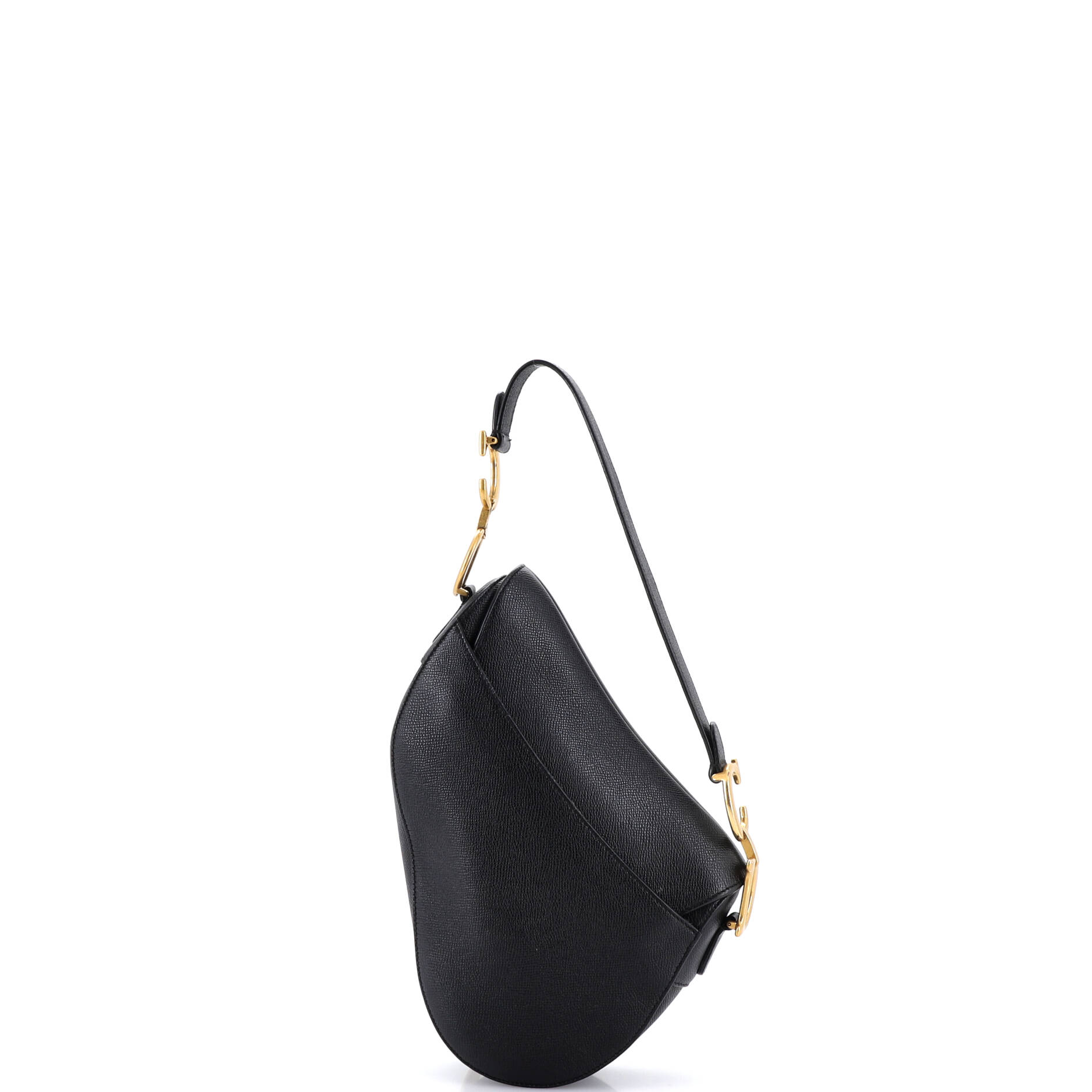Saddle Handbag with Strap Leather Medium