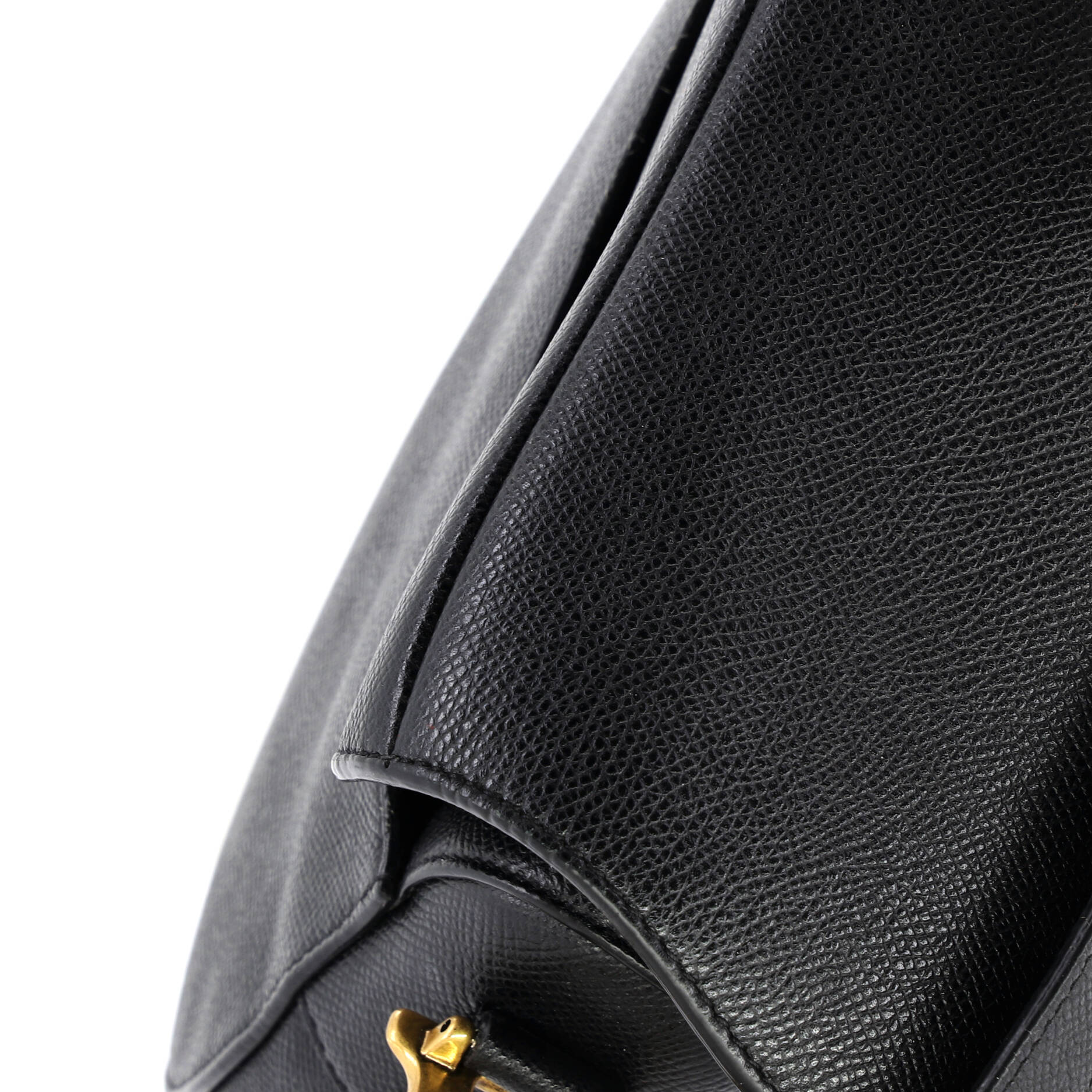 Saddle Handbag with Strap Leather Medium