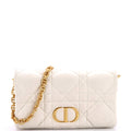 Caro Flap Pouch with Chain Macrocannage Quilt Calfskin Mini