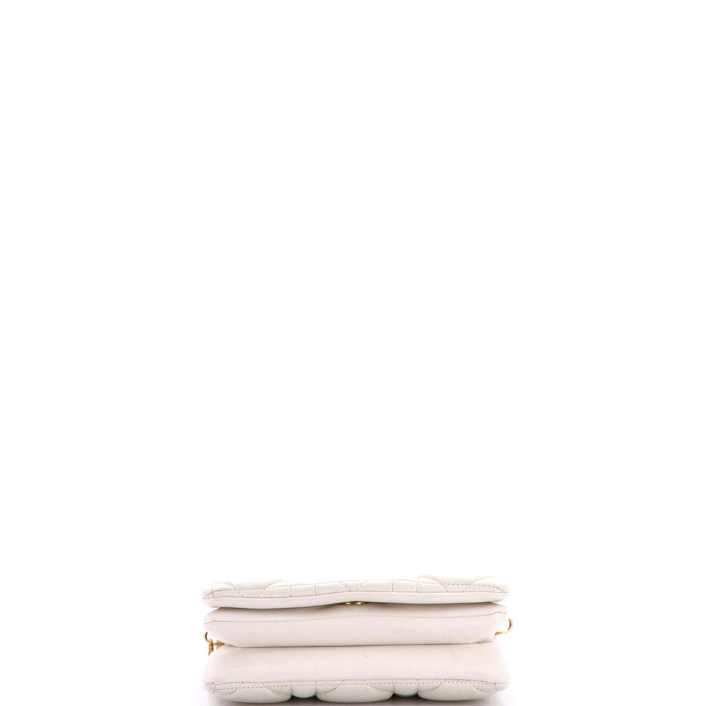 Caro Flap Pouch with Chain Macrocannage Quilt Calfskin Mini