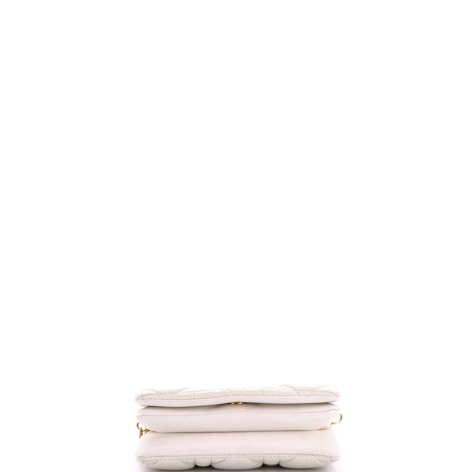 Caro Flap Pouch with Chain Macrocannage Quilt Calfskin Mini