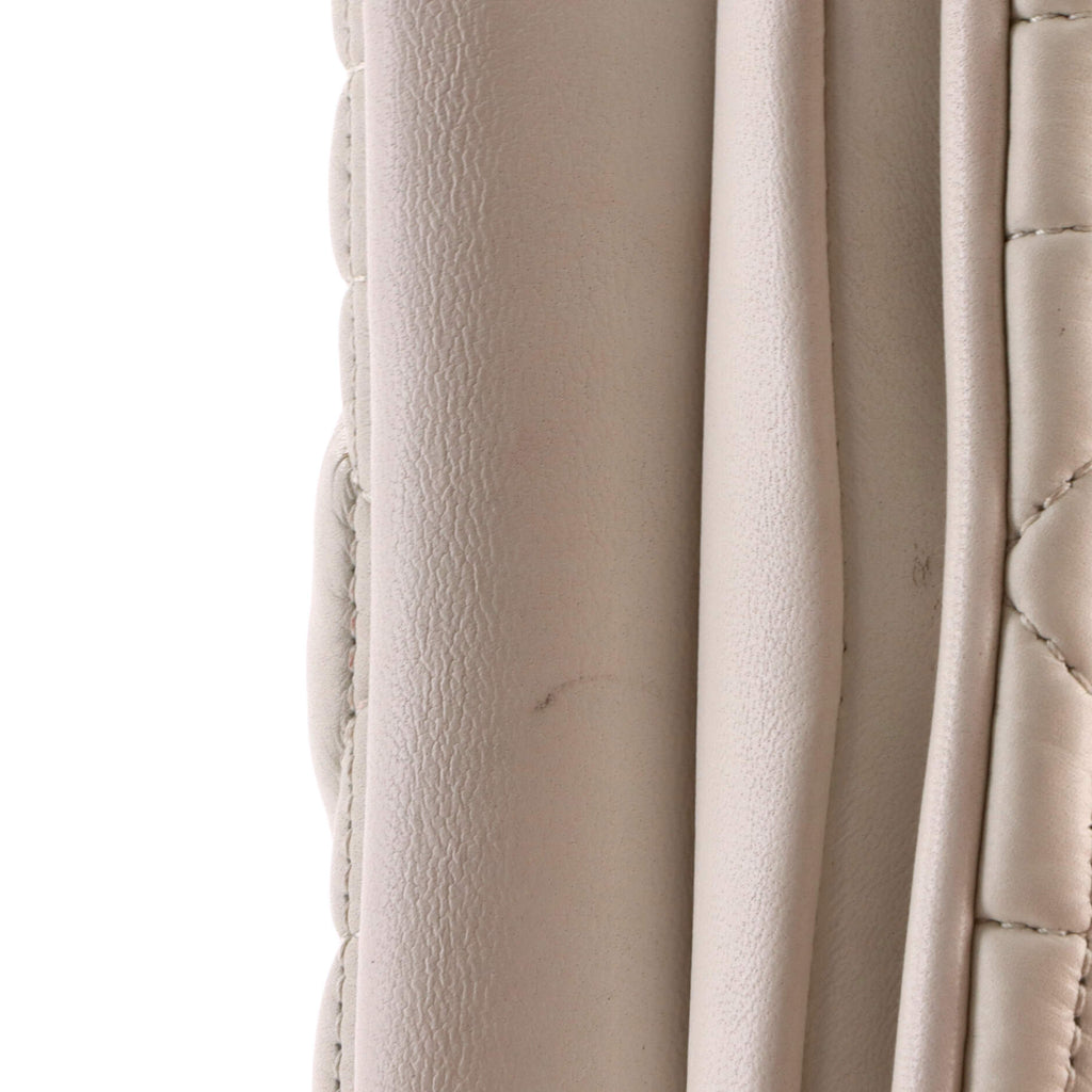Caro Flap Pouch with Chain Macrocannage Quilt Calfskin Mini