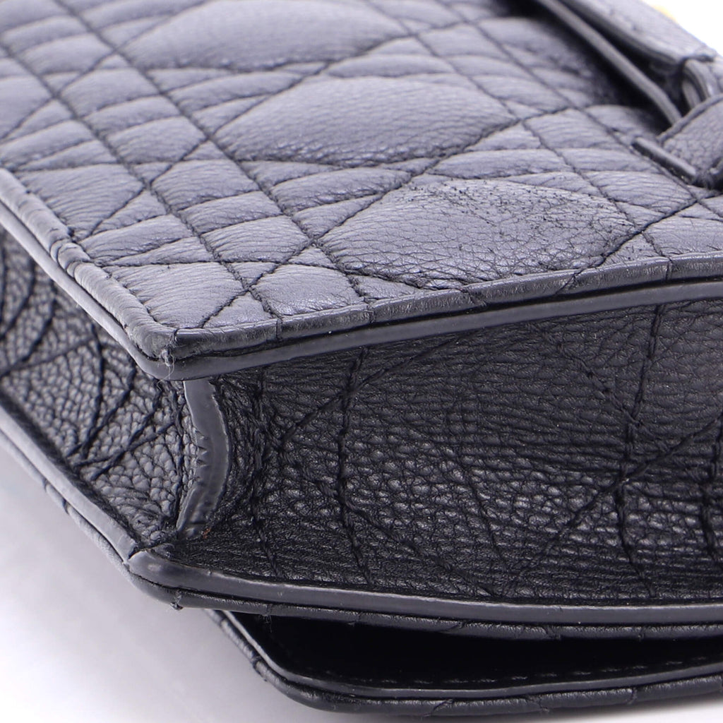 Caro Belt Pouch with Chain Cannage Quilt Calfskin
