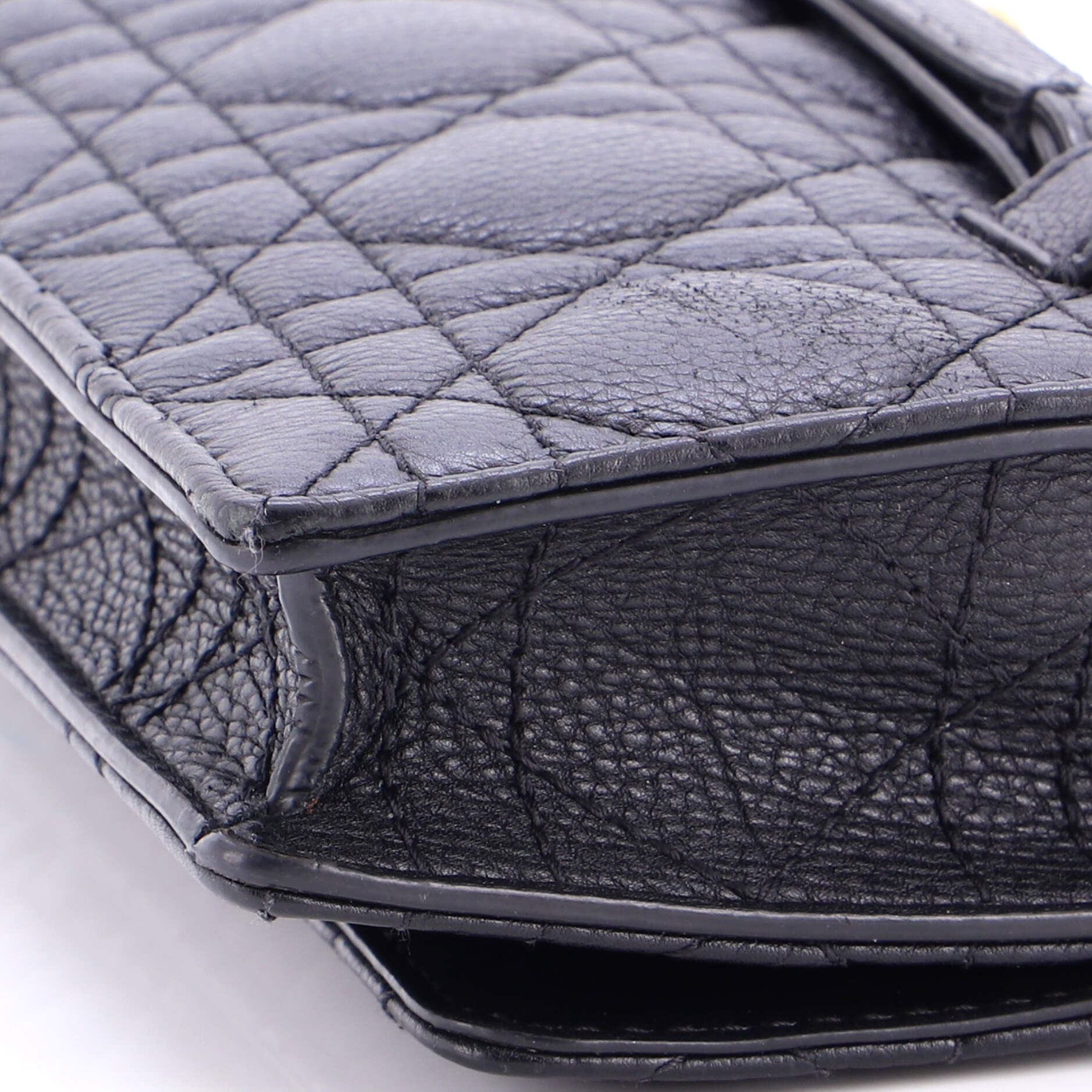 Caro Belt Pouch with Chain Cannage Quilt Calfskin