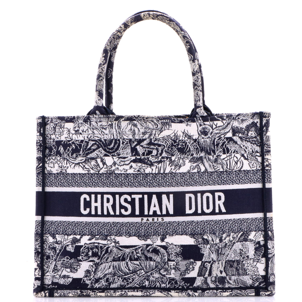 Book Tote Embroidered Canvas Medium