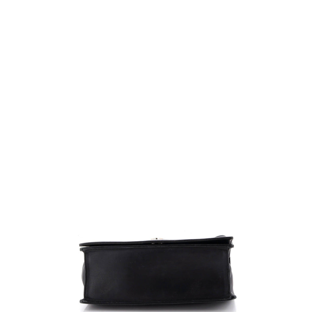 Diorama Flap Bag Patch Embellished Leather Medium