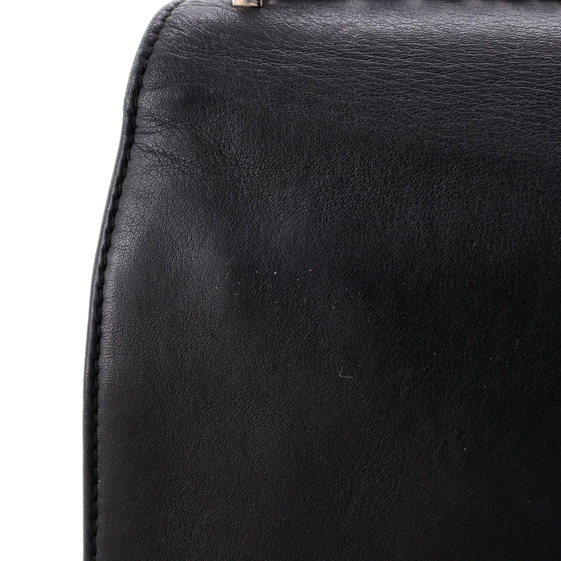 Diorama Flap Bag Patch Embellished Leather Medium