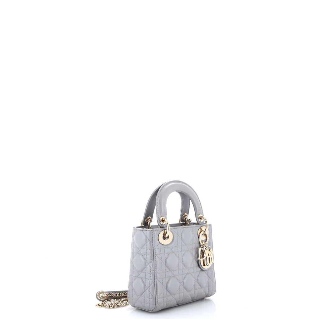 Lady Dior Chain Bag Cannage Quilt Lambskin Mini