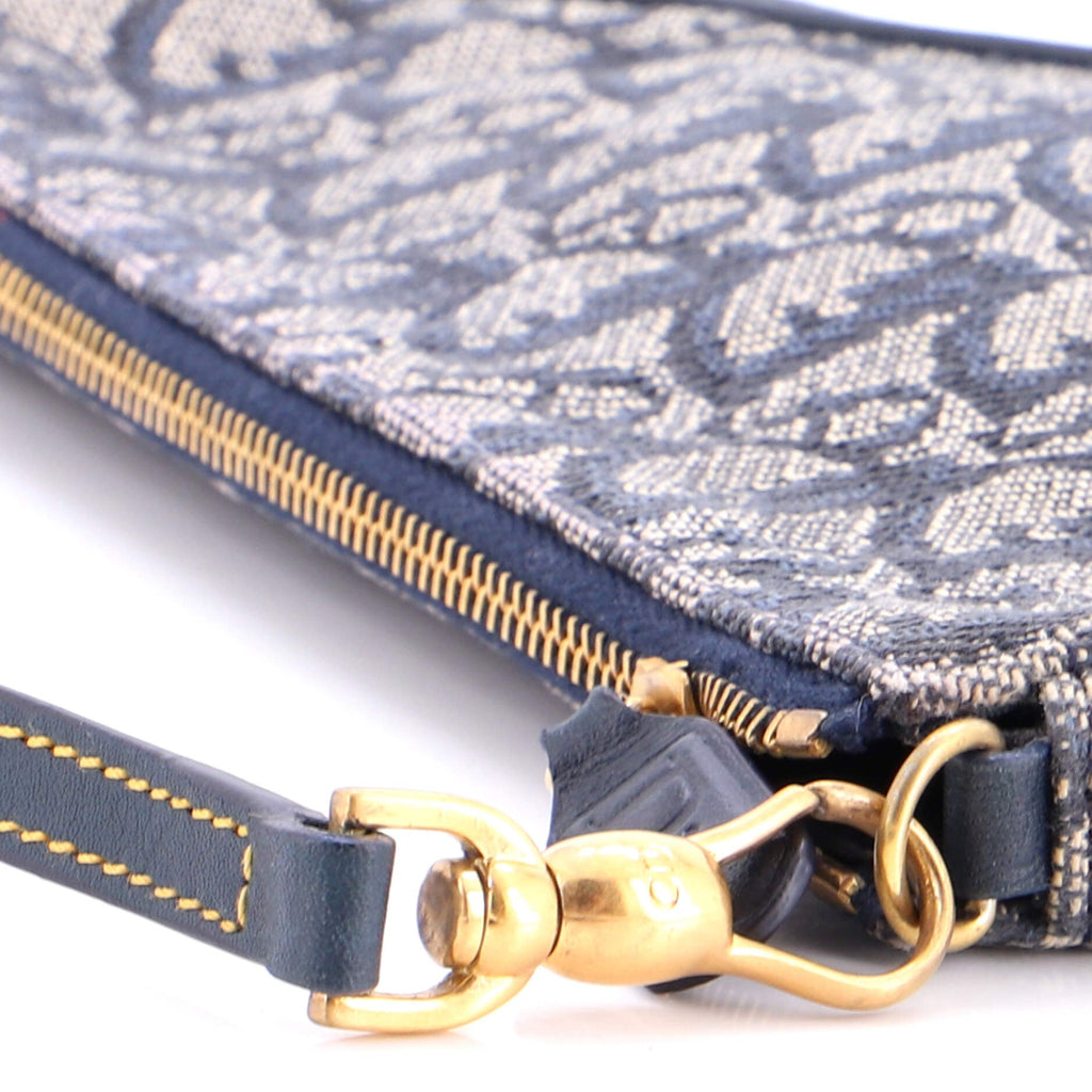 Vintage Saddle Bag Diorissimo Denim Mini