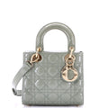 Lady Dior Bag Cannage Quilt Patent Small