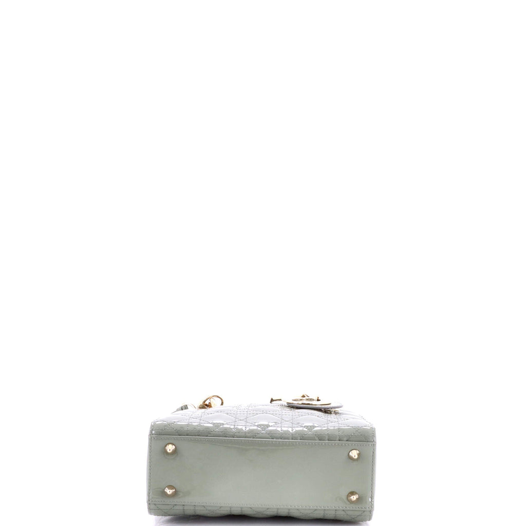 Lady Dior Bag Cannage Quilt Patent Small
