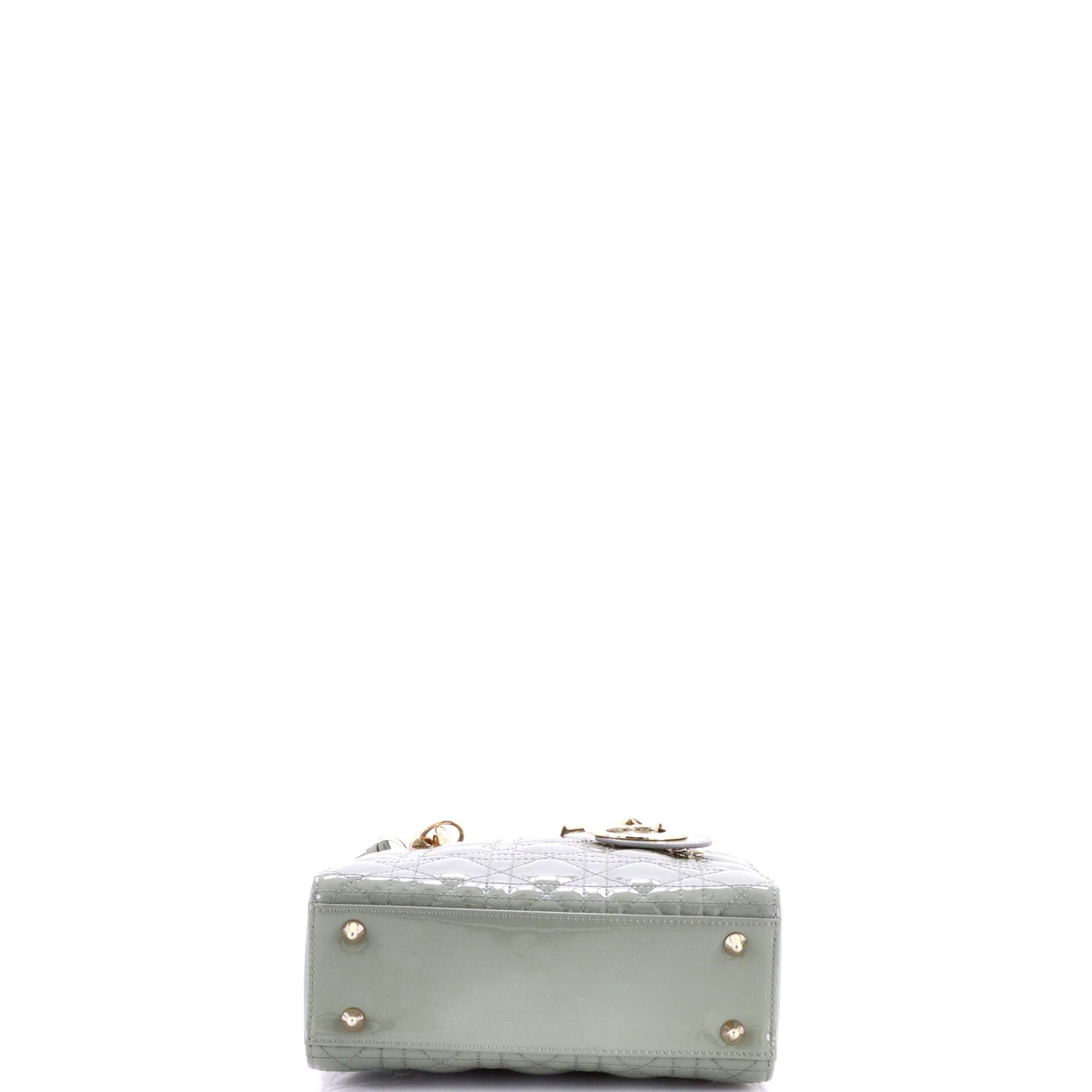 Lady Dior Bag Cannage Quilt Patent Small