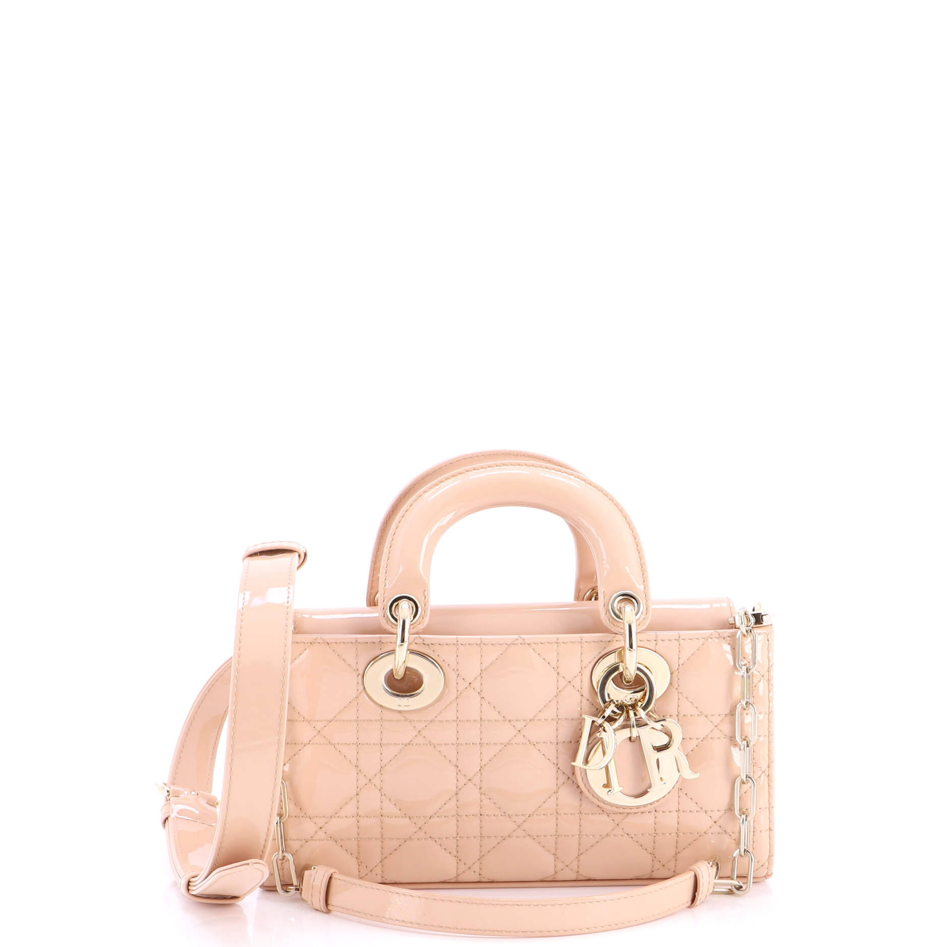 Lady D-Joy Bag Cannage Quilt Patent Small